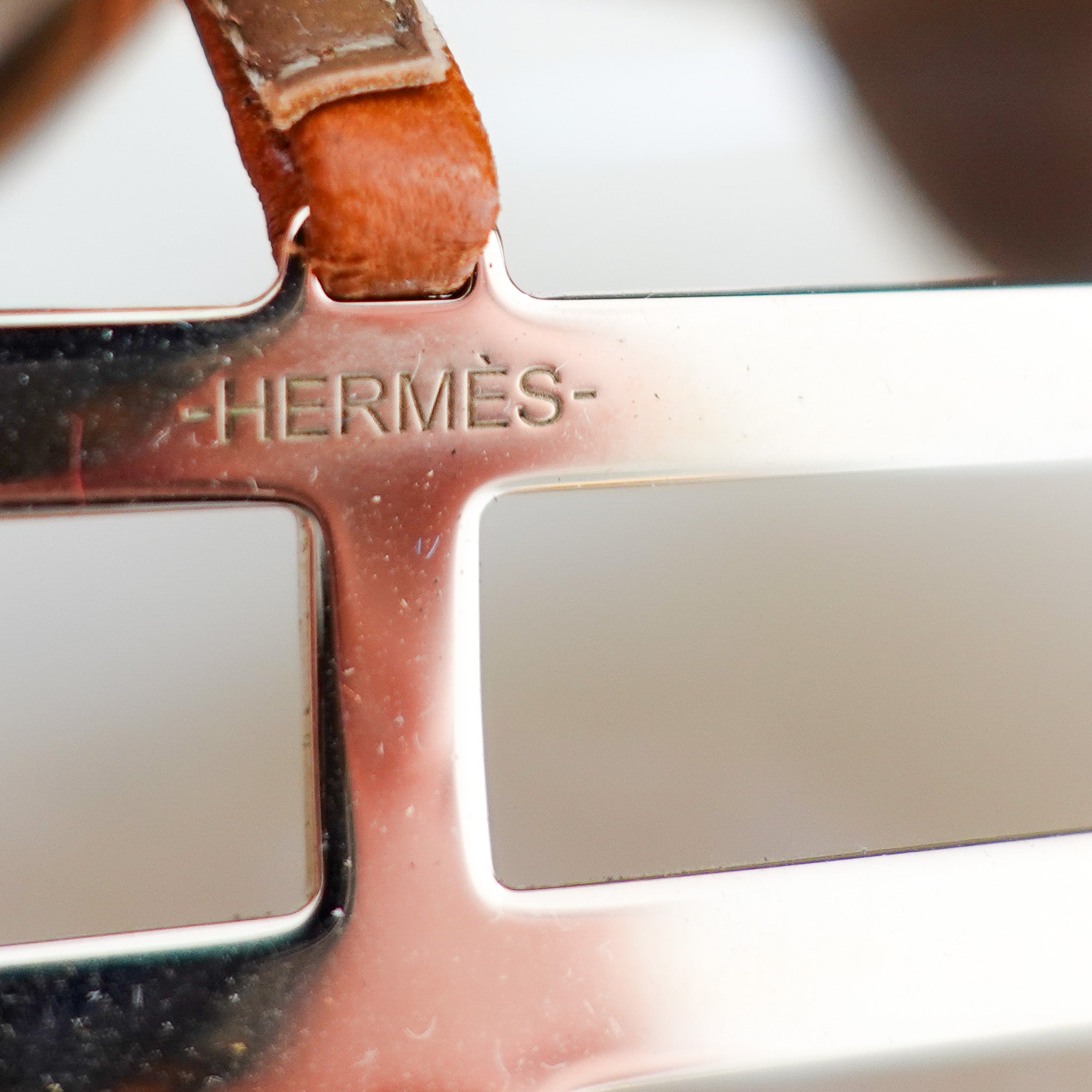 Hermes Brown Leather Heel with Gold Hardware RRP £820 | Authentic Preloved