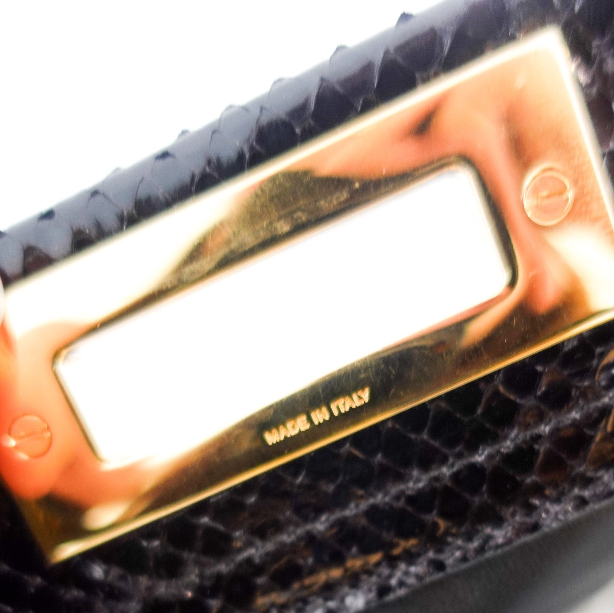 Fendi Black Python Medium Peekaboo bag RRP £5000 | Authentic Preloved - Reloved Again