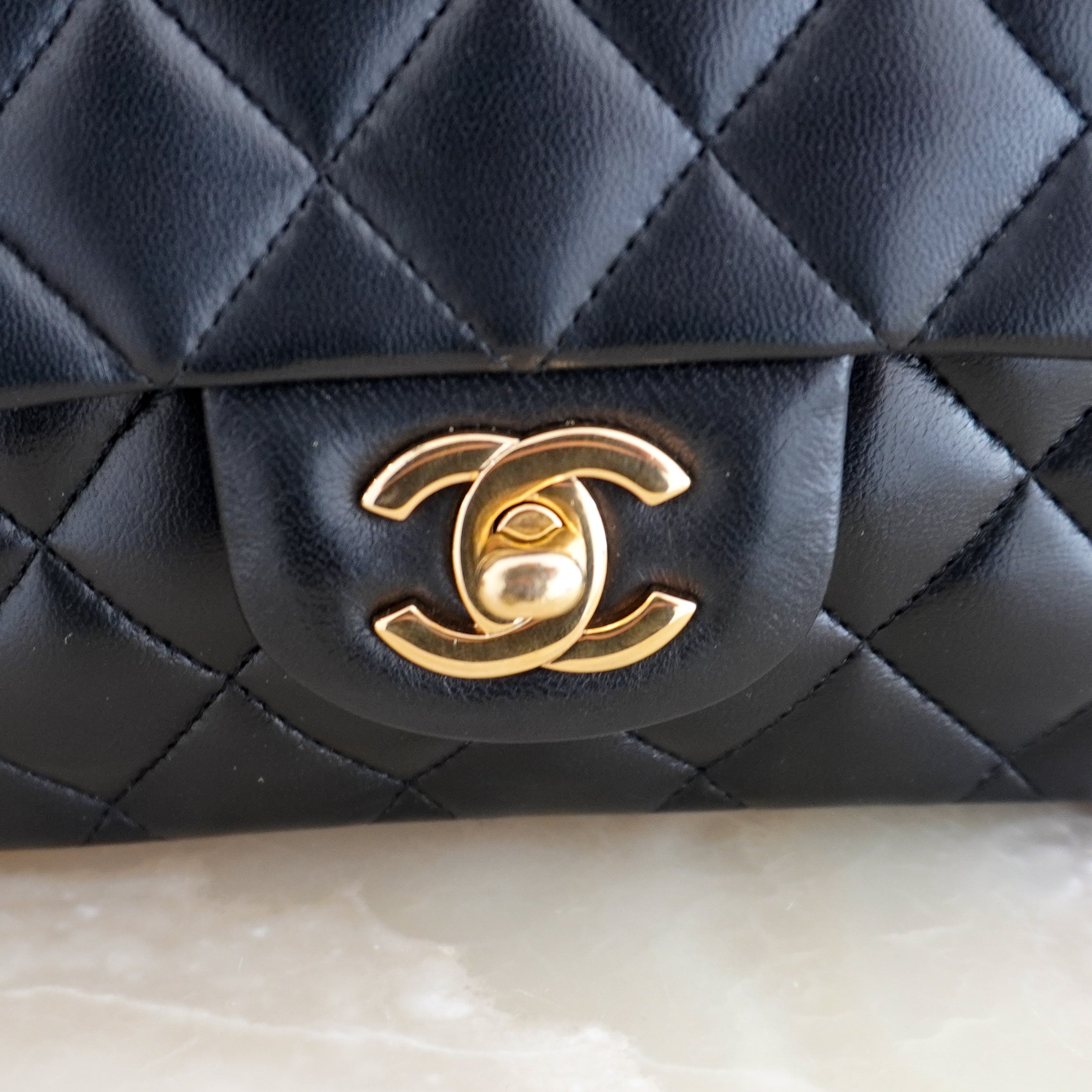 Chanel Medium Classic 11.12 Double Flap Bag Black Lambskin Gold Hardware RRP (£9090) | Authentic Preloved