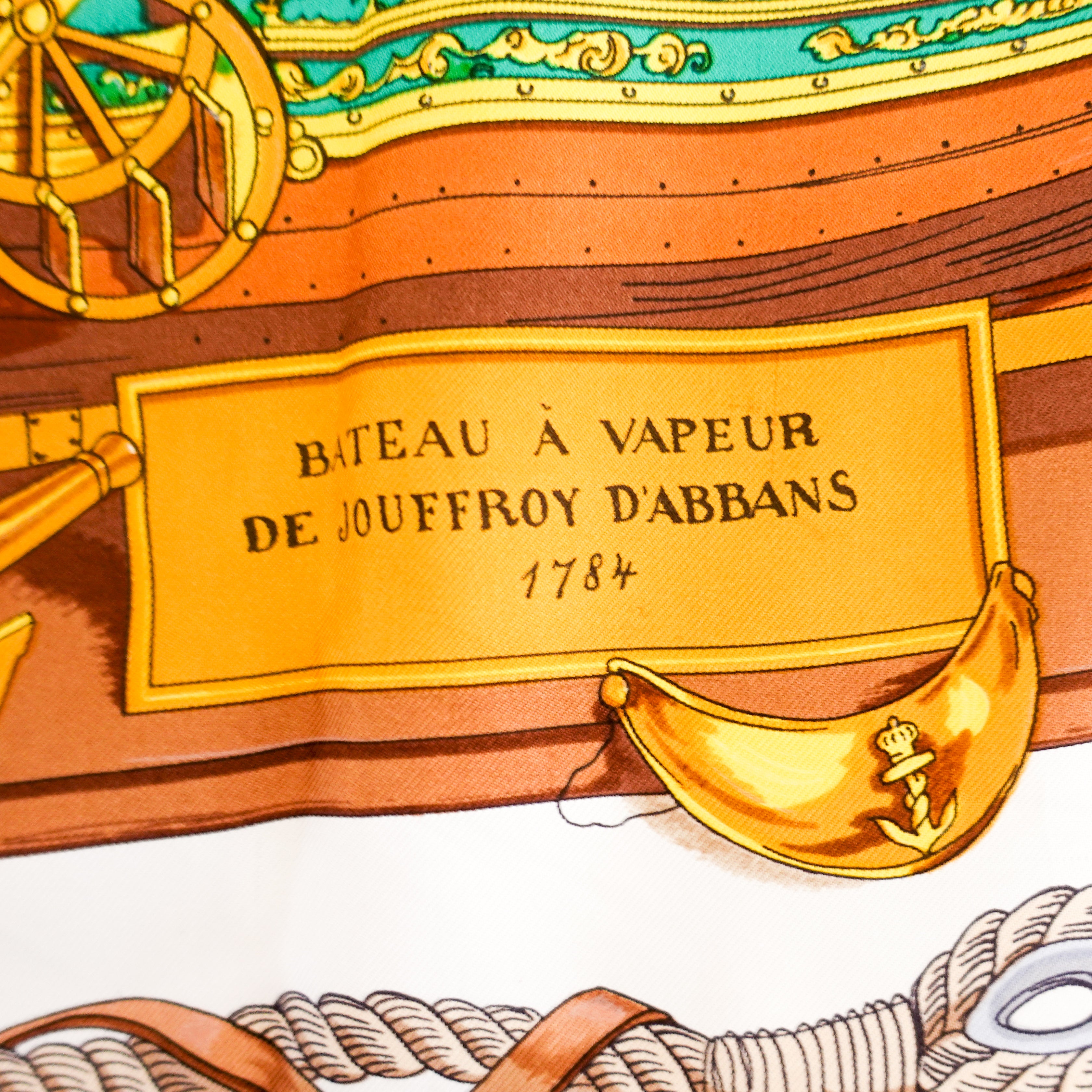 Hermes “Bateau a Vapeur” Silk Scarf RRP £470 | Preloved Authentic