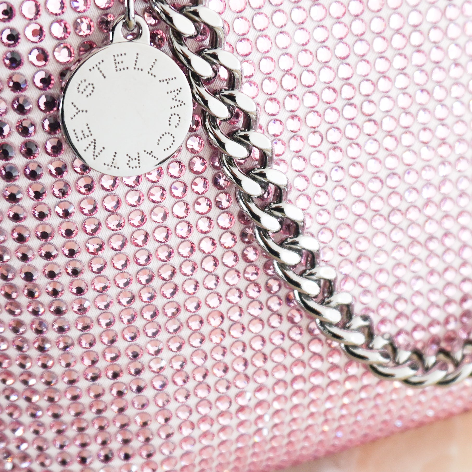 Stella McCartney Pink Mini Fabella Crystal Bag RRP £850 | Authentic Preloved - Reloved Again
