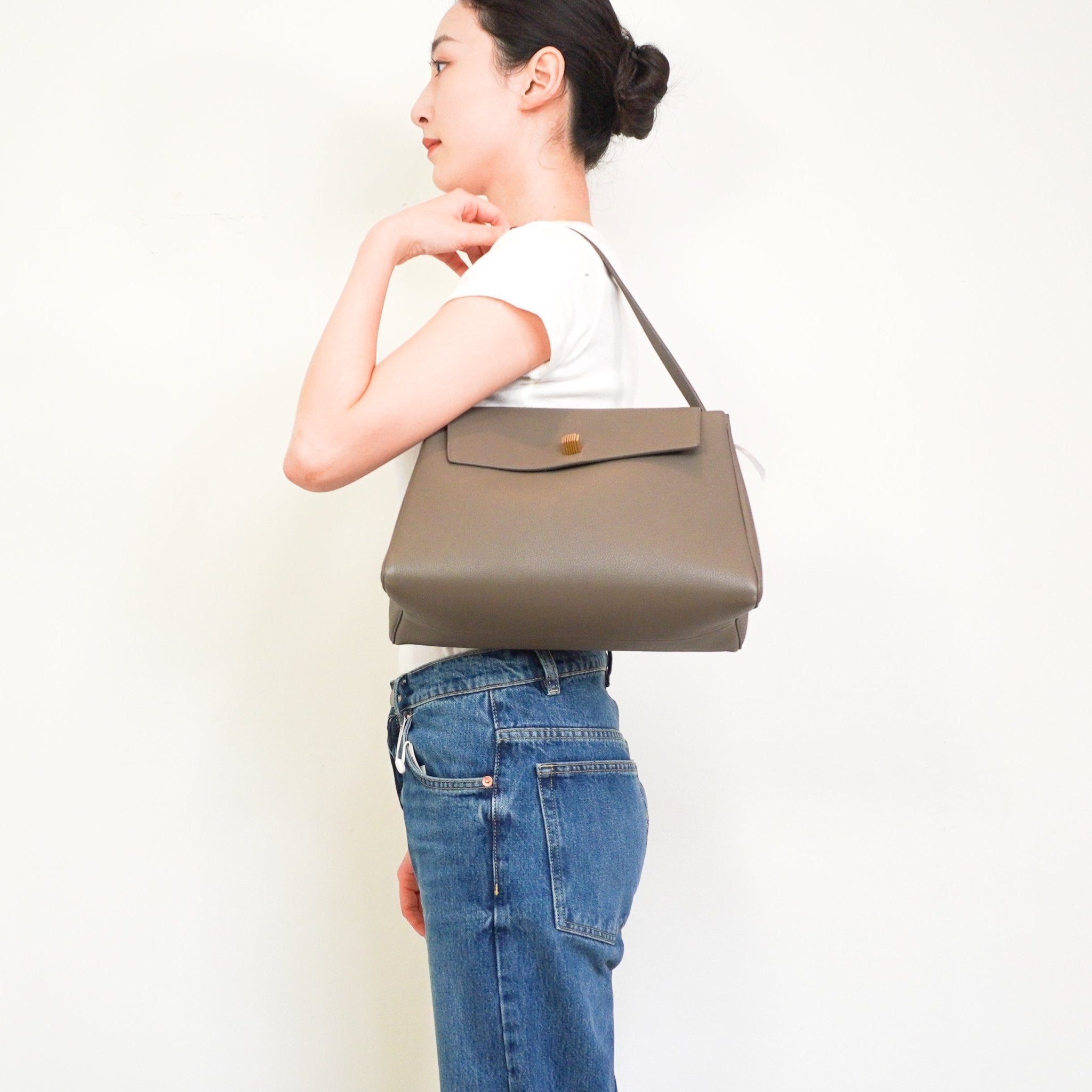 Khaite Audrey Leather Tote RRP £3010 | Authentic Preloved - Reloved Again