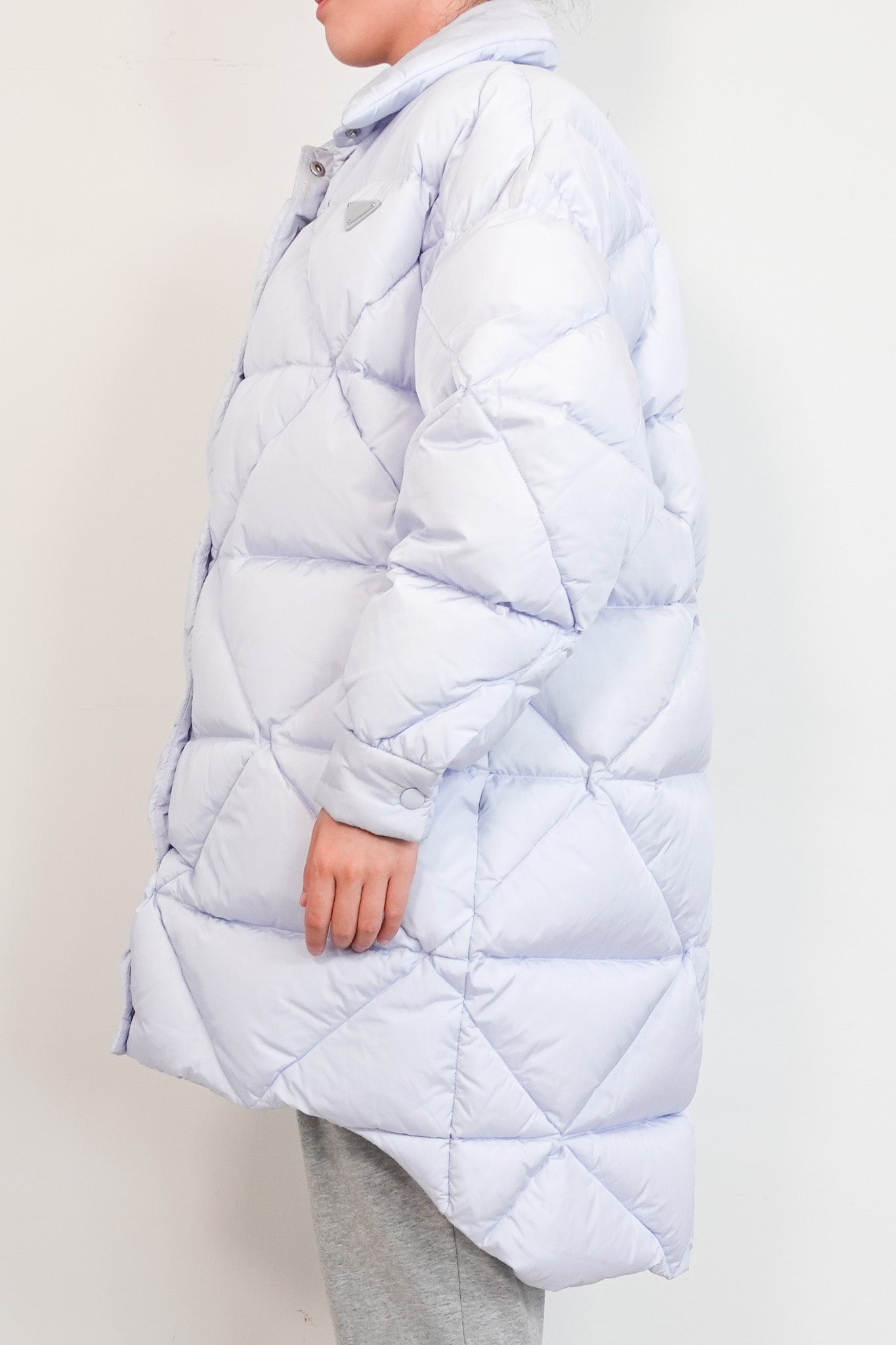 Prada Sky Blue Puffer Jacket RRP £2.5k | Authentic Preloved