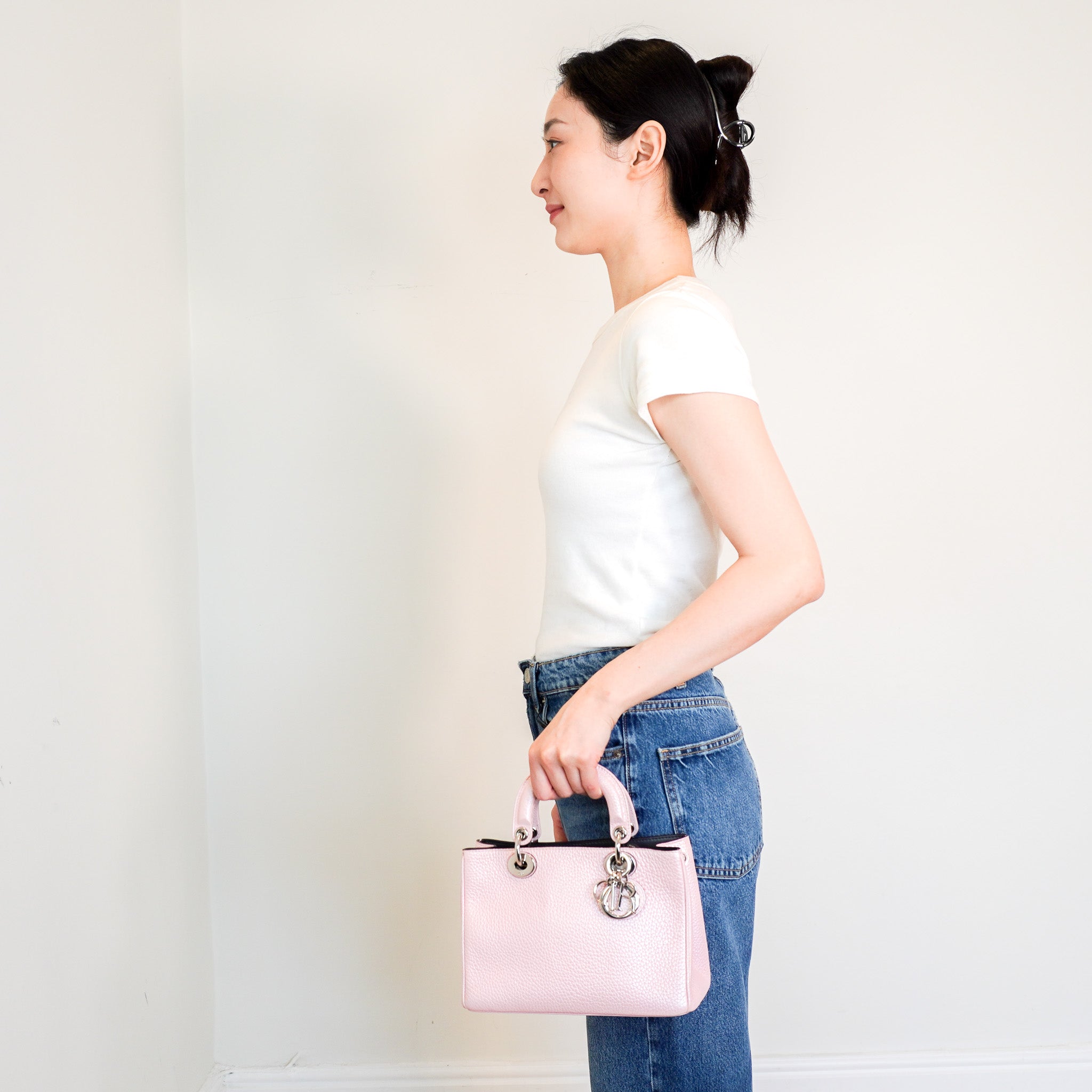 Dior Small Diorissimo Bag in Pink | Authentic Preloved - Reloved Again