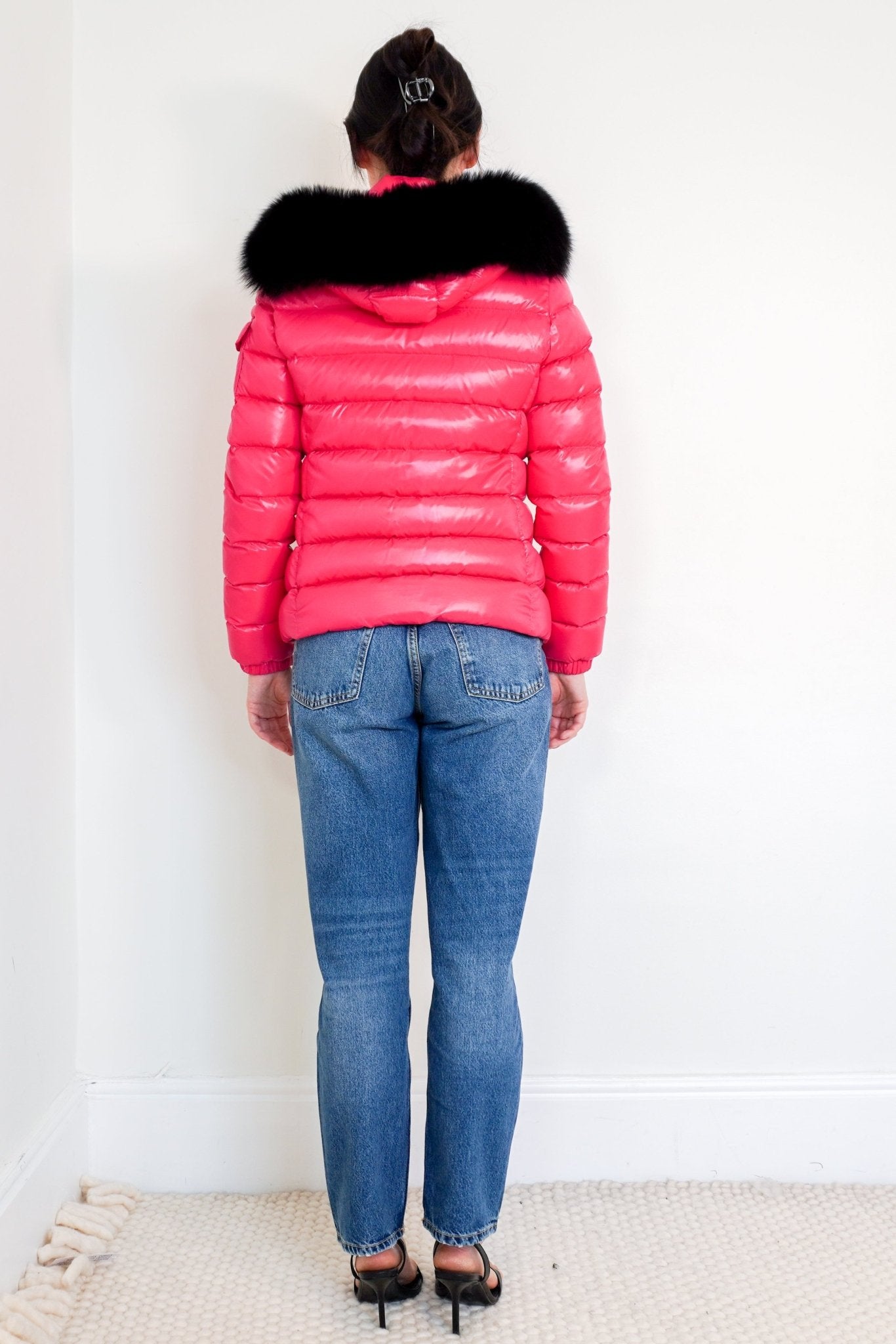 Moncler Pink Badyfur Hooded Coat RRP £1K | Authentic Preloved - Reloved Again