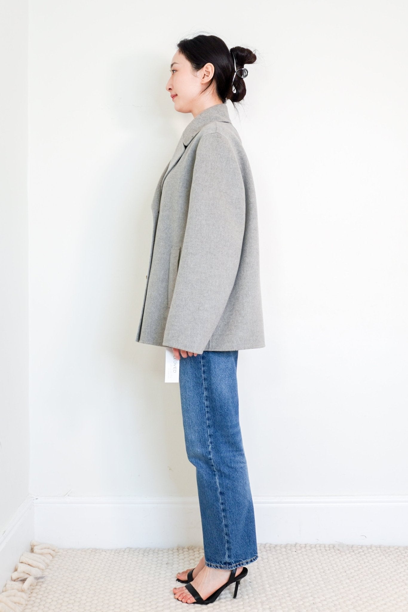 'S MaxMara Grey Cargo Coat RRP £650 | Authentic Preloved - Reloved Again