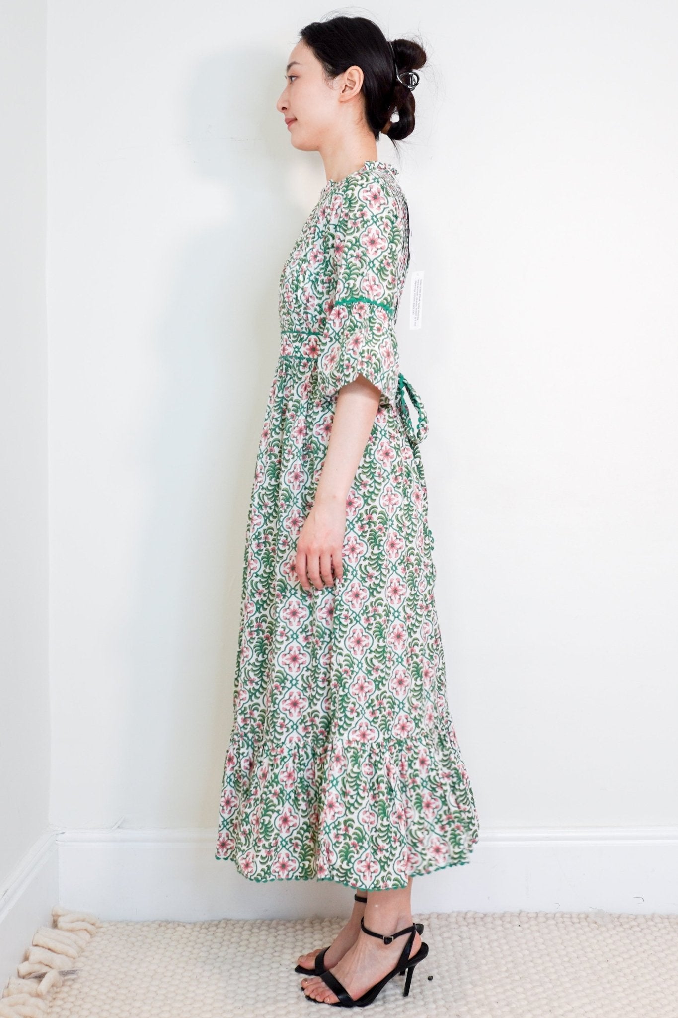 NEW Pink City Prints Green Savannah Dress RRP £170 | Authentic Preloved - Reloved Again