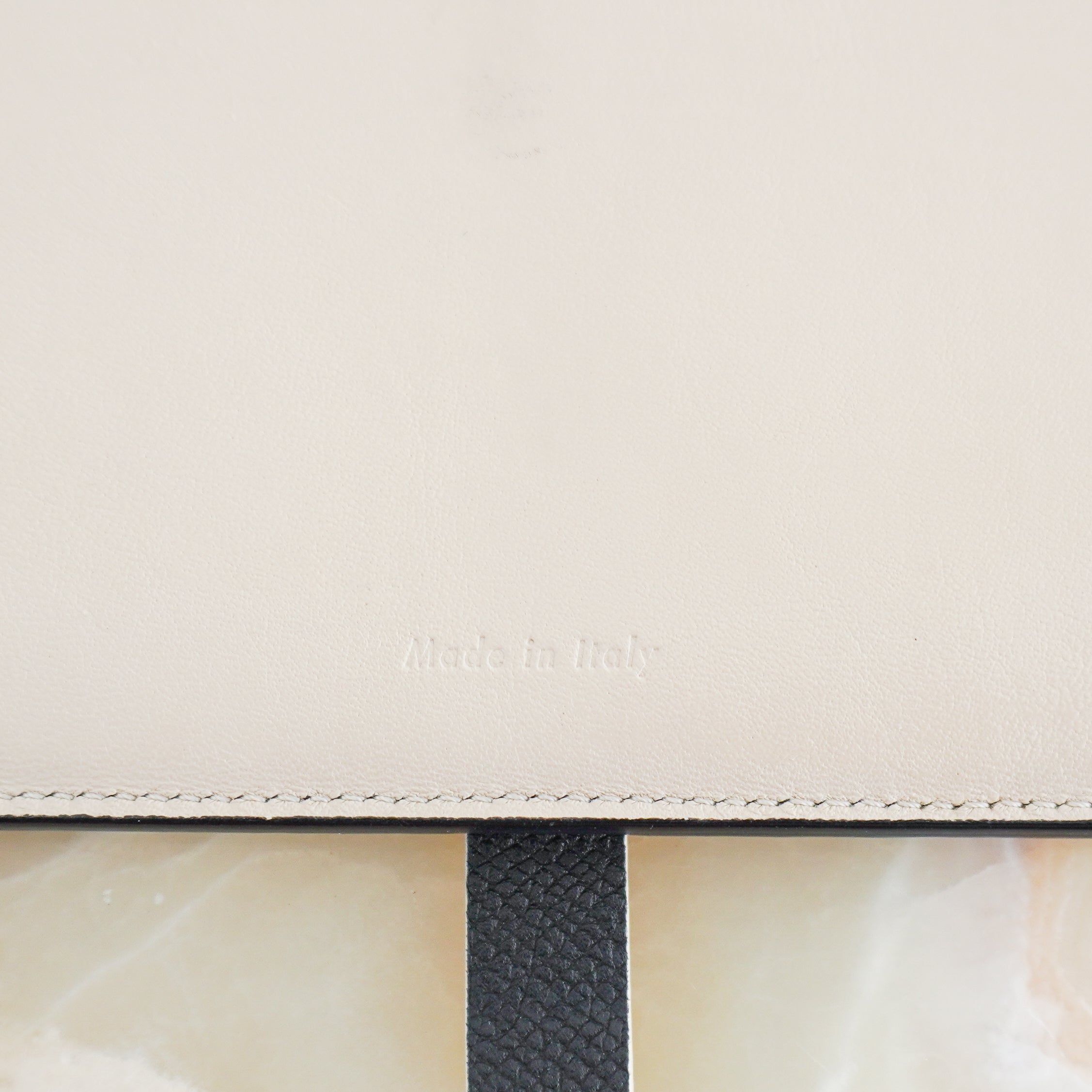 Celine Black and Beige Large Strap Wallet RRP £520 | Authentic Preloved