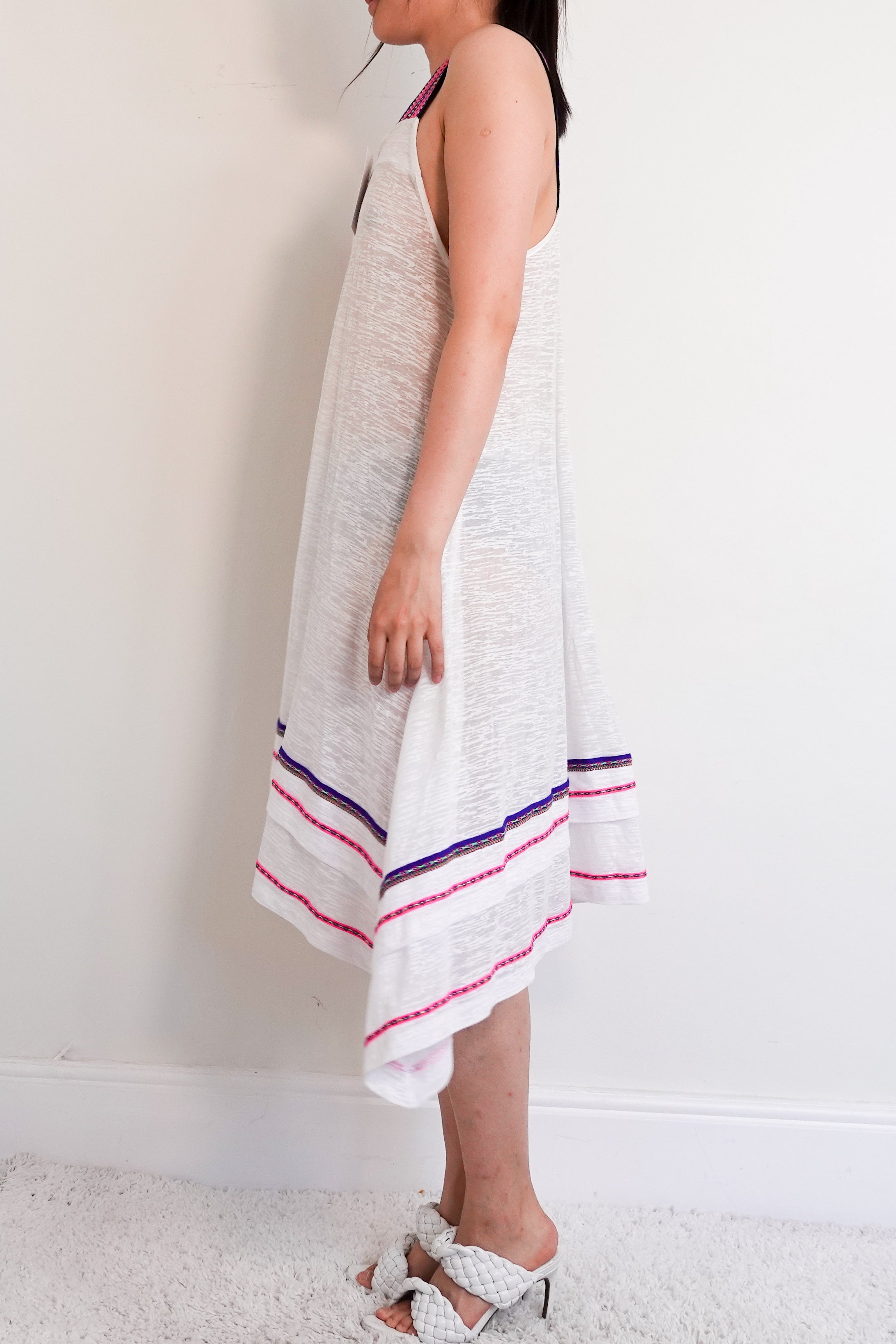 Multi-colour and white dress RRP £120