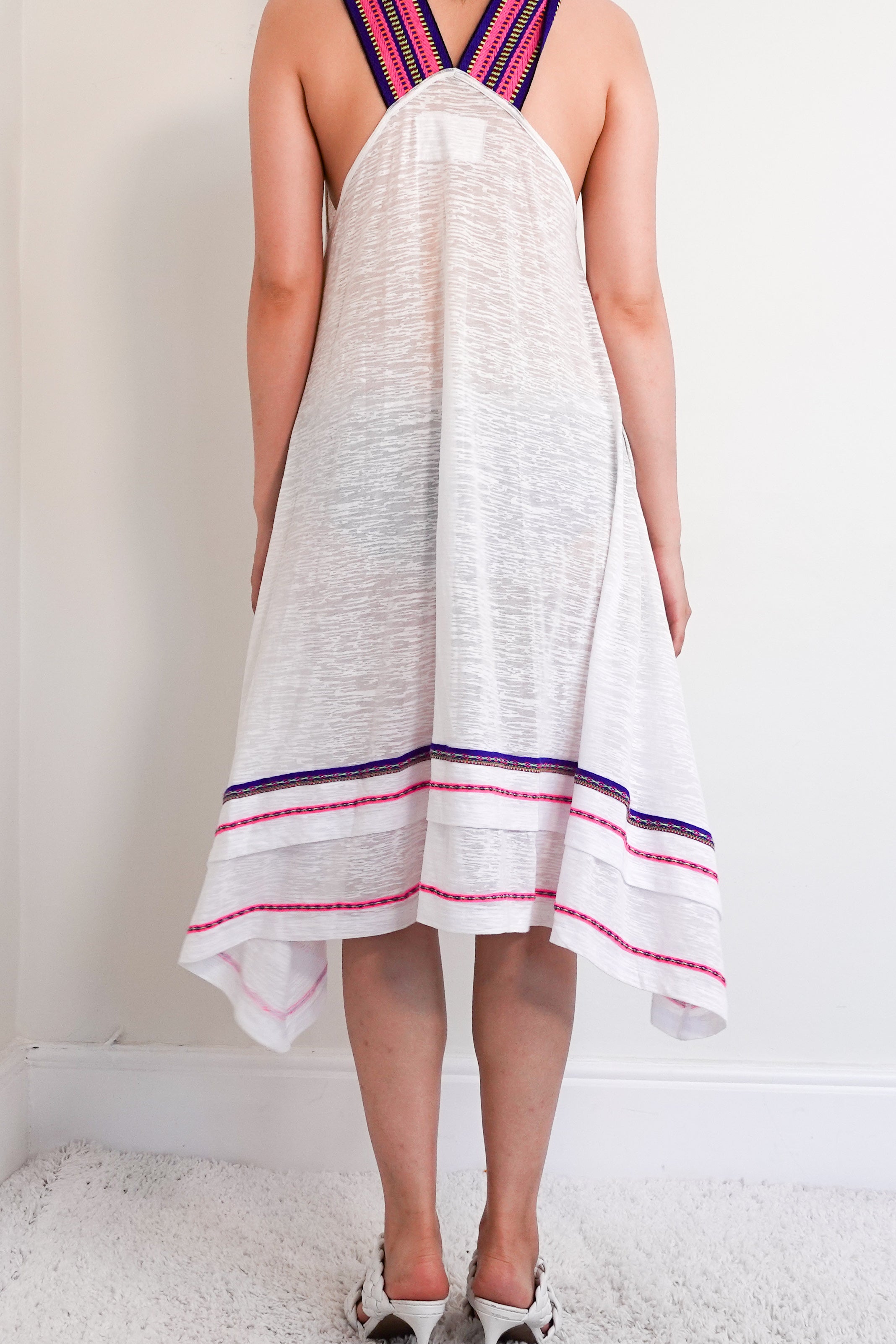 Multi-colour and white dress RRP £120