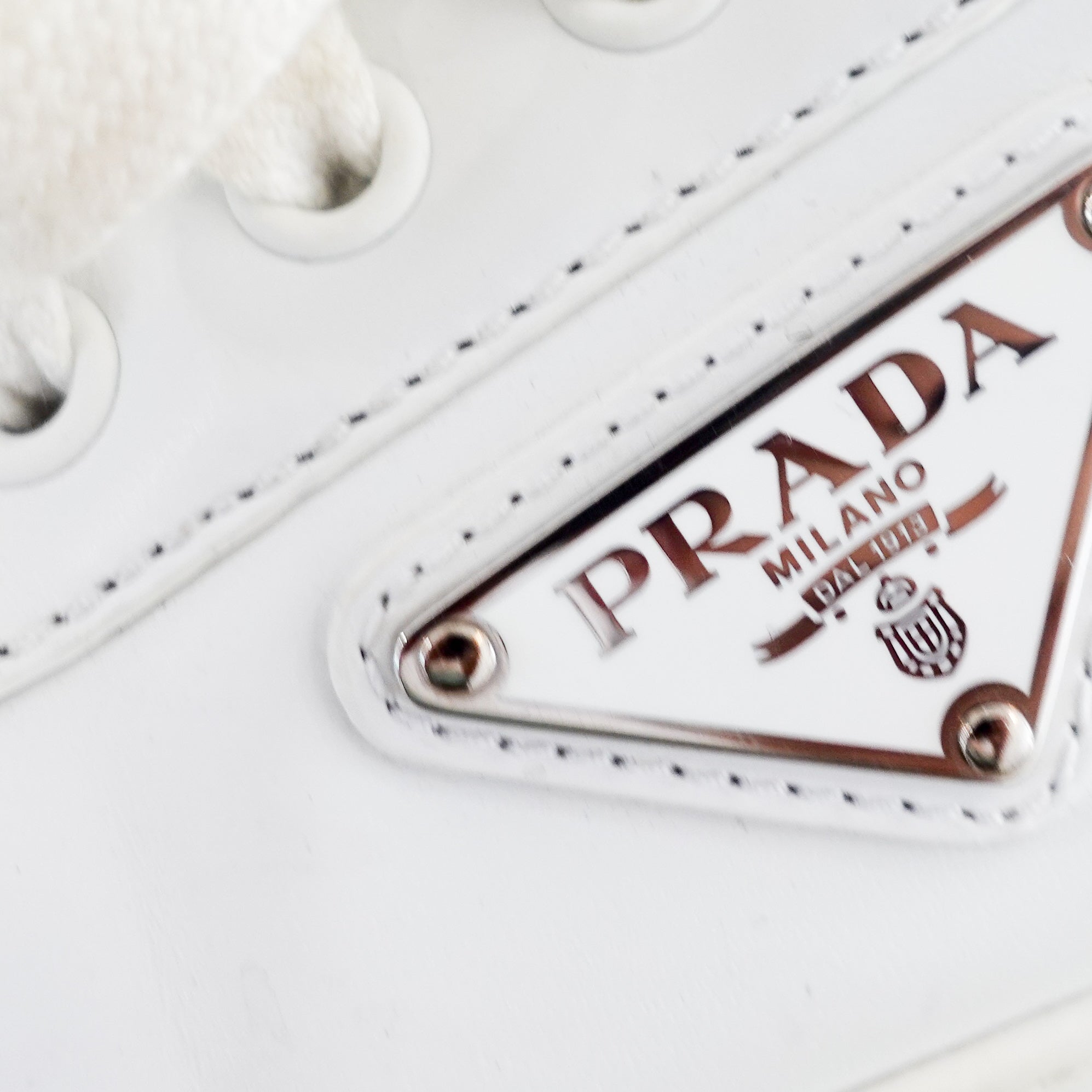 Prada white Low Top Classic trainers RRP £790 | Preloved Authentic