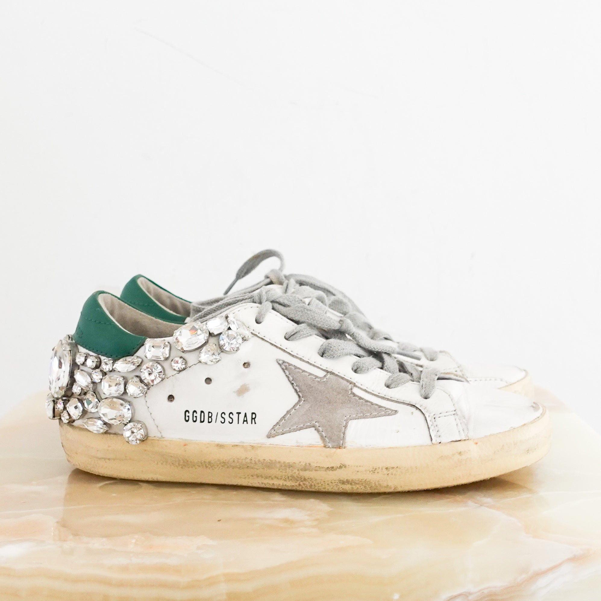 Golden Goose Super-Star with Swarovski Trainers RRP £1300 | Preloved Authentic