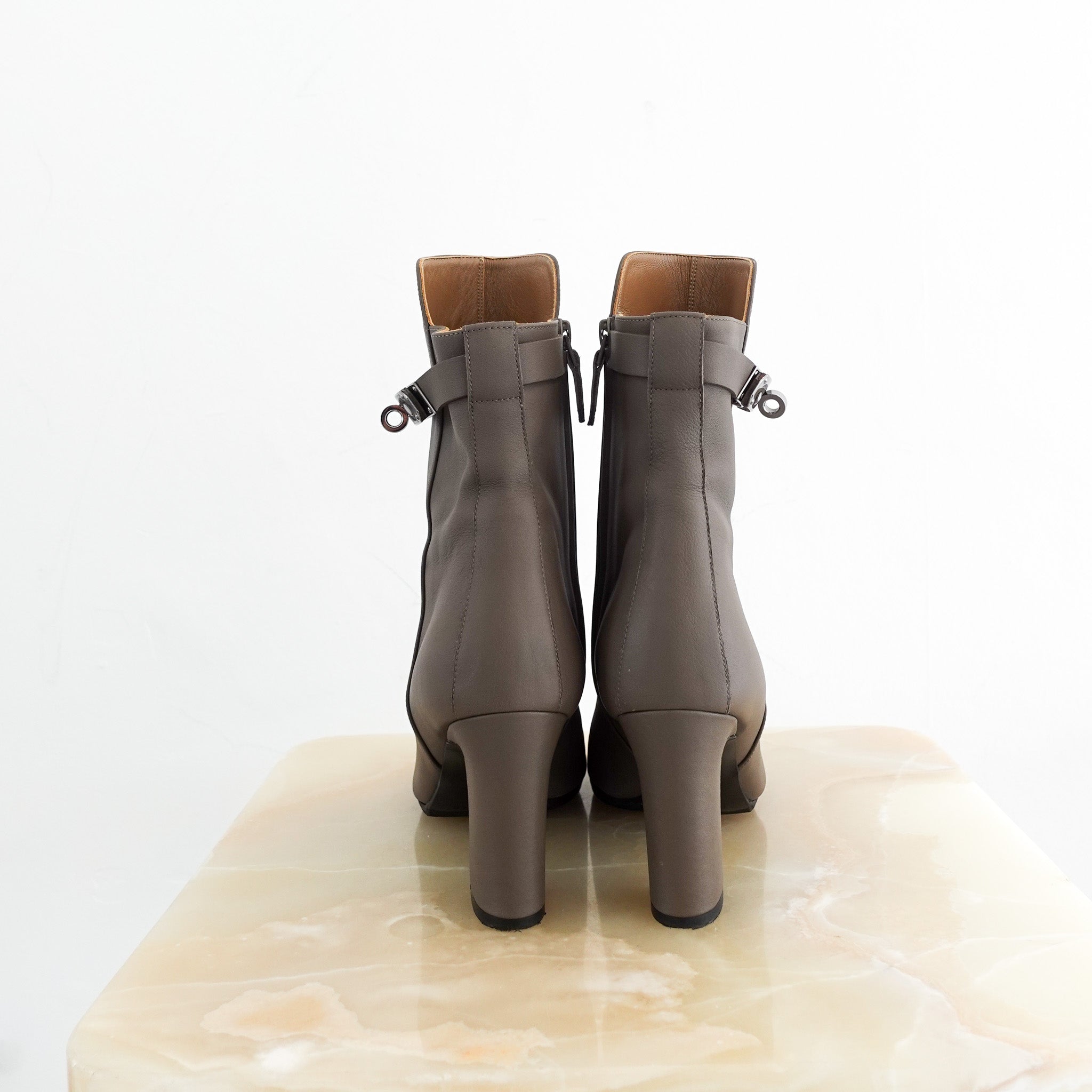 Hermes St Germain ankle boots in Etoupe RRP £1600 | Authentic Preloved - Reloved Again