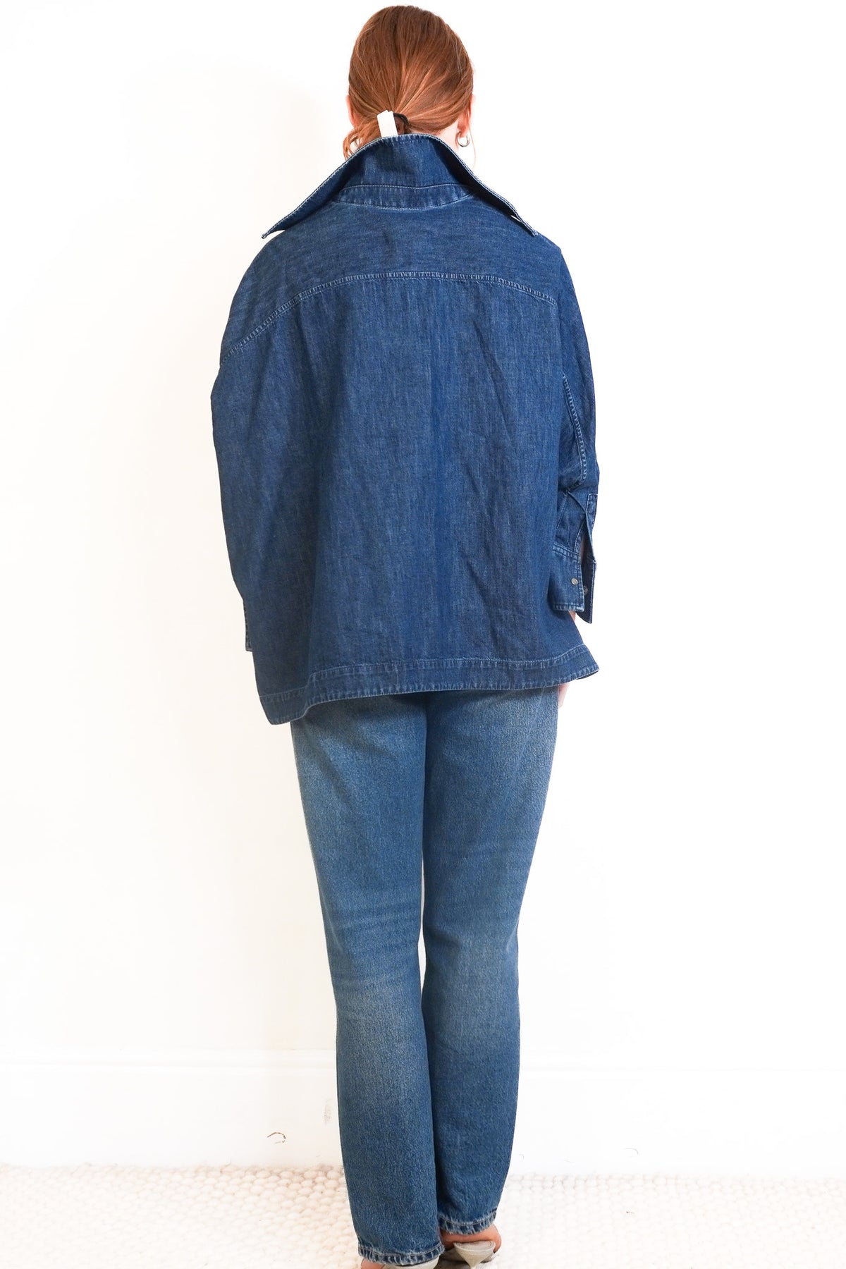 Valentino Garavani Denim Dark Blue Blouse (RRP £1200) | Authentic Preloved