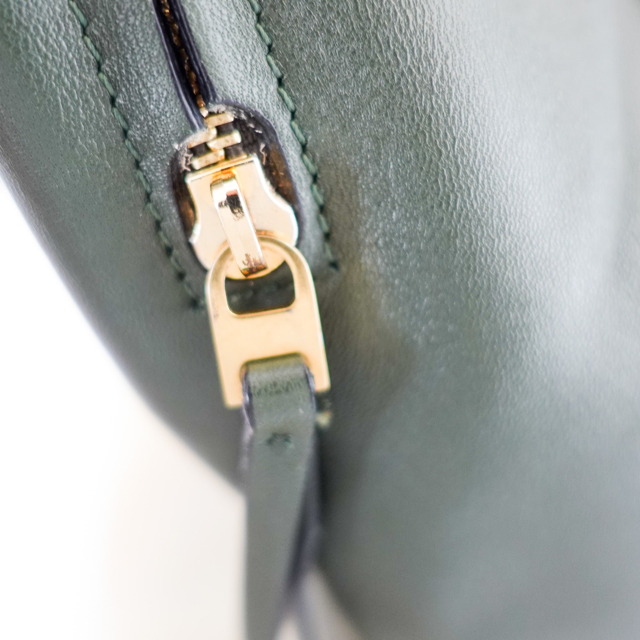 Celine 16 Soft Line Tote in Green | Athentic Preloved - Reloved Again