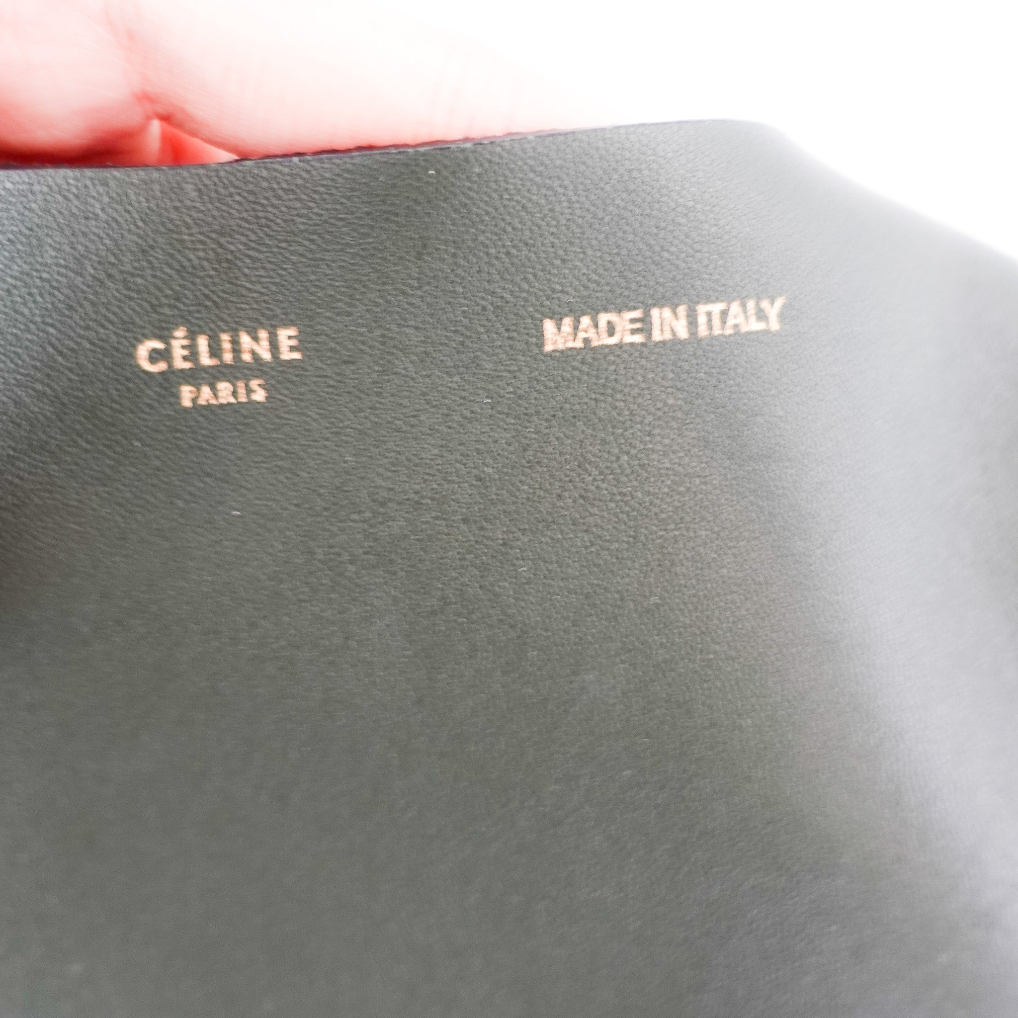 Celine 16 Soft Line Tote in Green | Athentic Preloved - Reloved Again