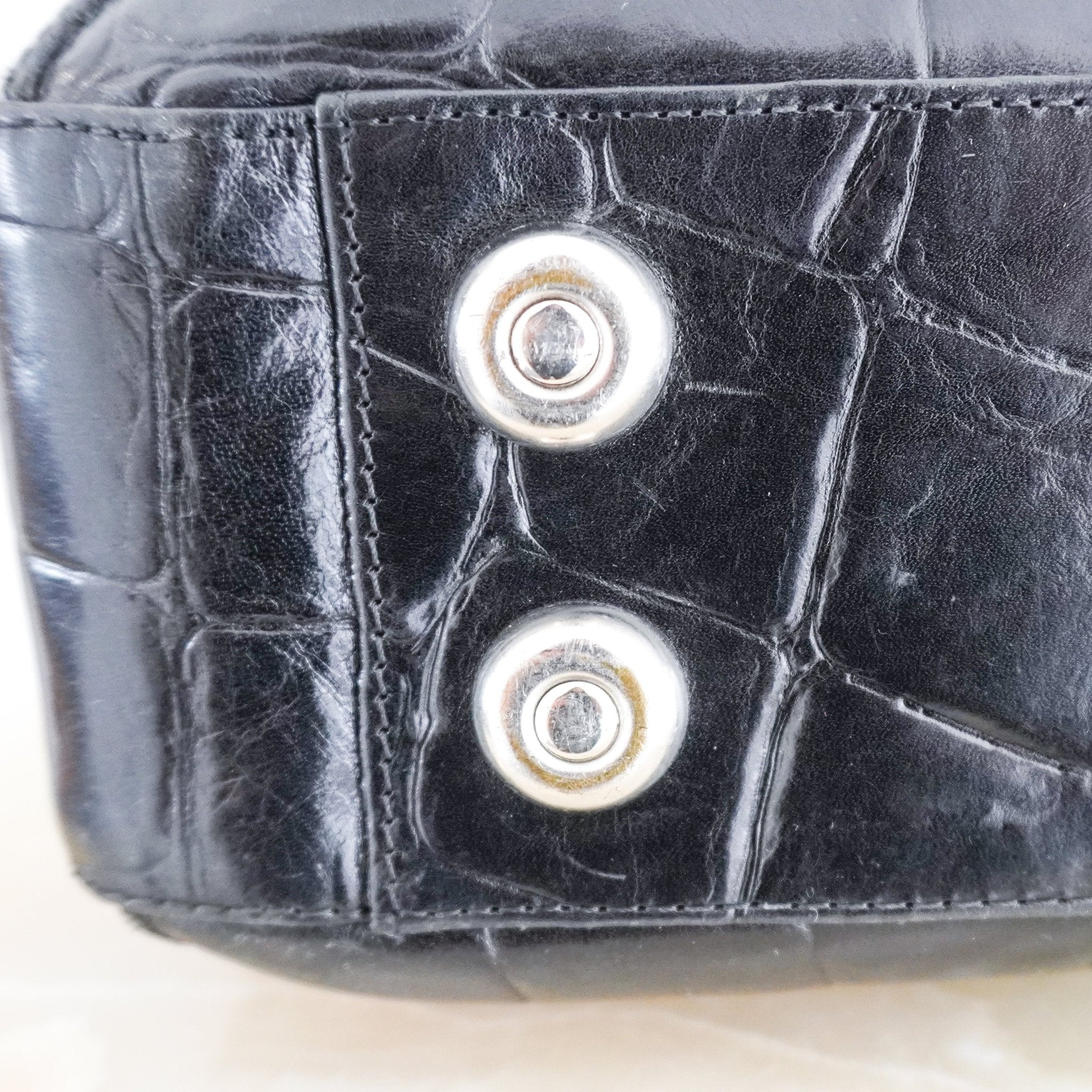 Mulberry Black Croc - Embossed Leather Briefcase RRP £995 | Authentic Preloved - Reloved Again
