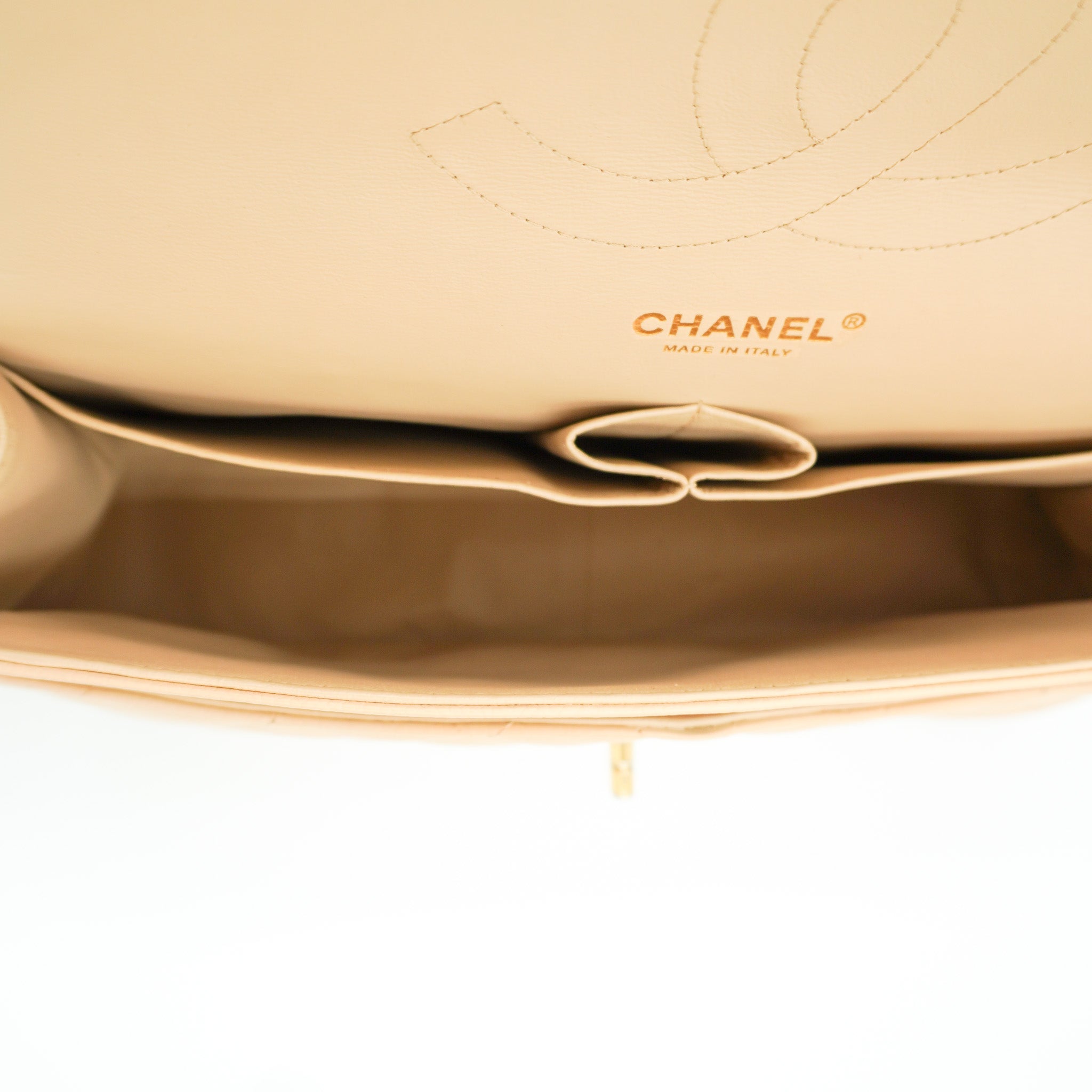 Chanel Jumbo Classic Double Flap Bag in Beige Caviar Leather RRP (£9830) | Authentic Preloved