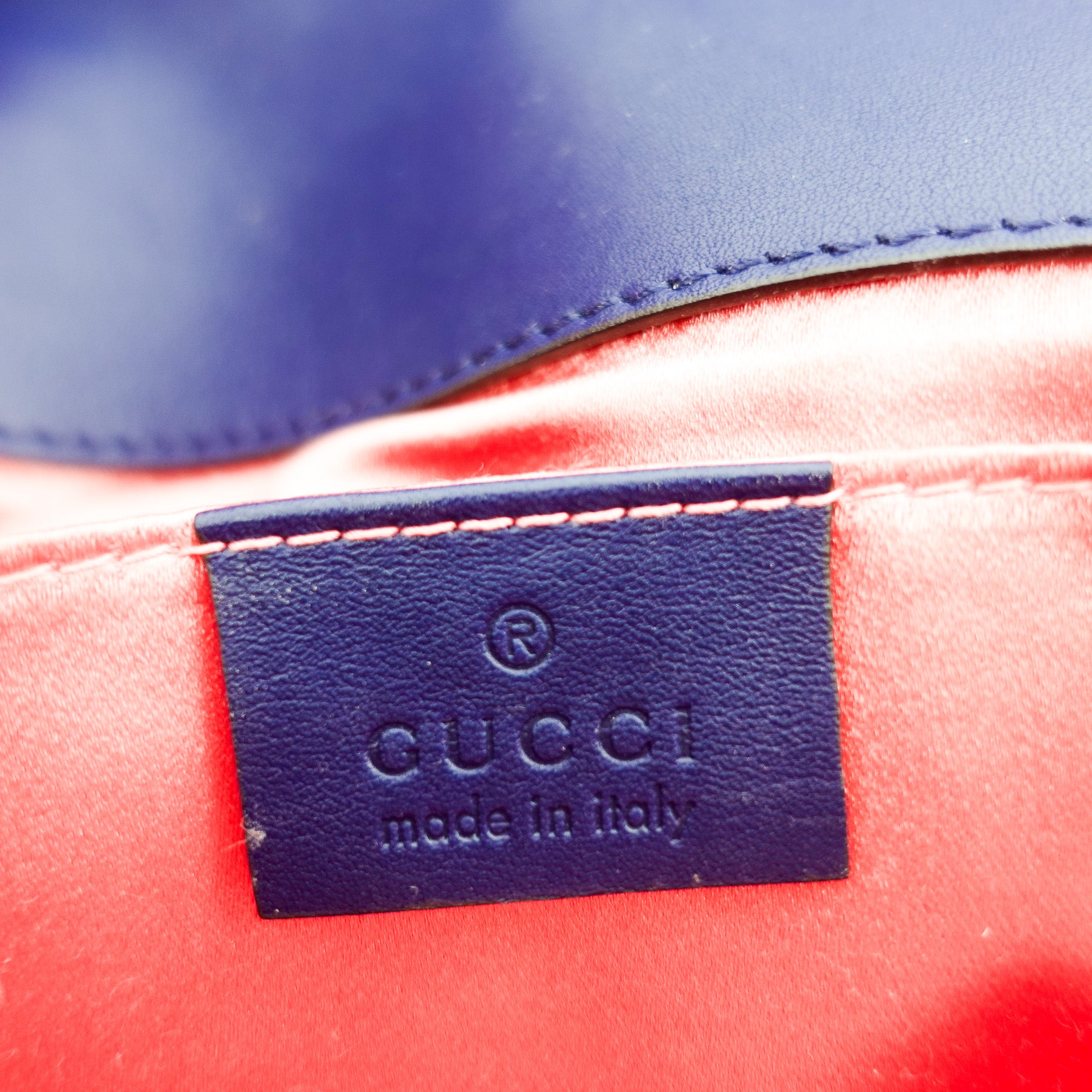 Gucci GG Marmont Velour Shoulder Bag in blue | Authentic Preloved