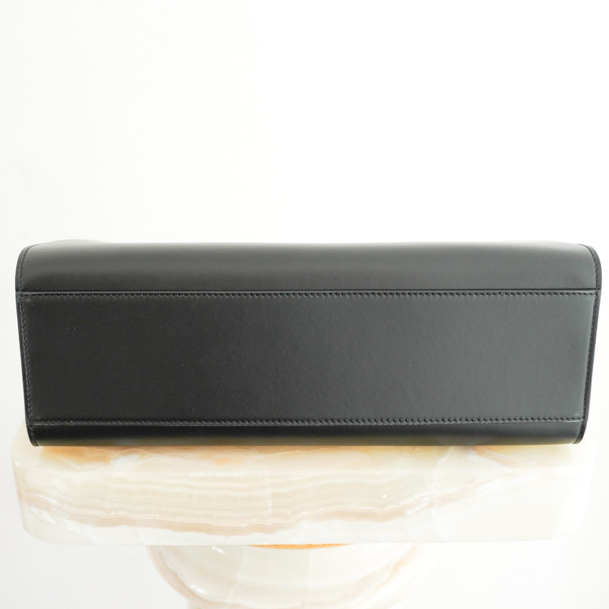 NEW Dries Van Noten Large Leather Bag with Resin Handle RRP £2100 | Authentic Preloved - Reloved Again