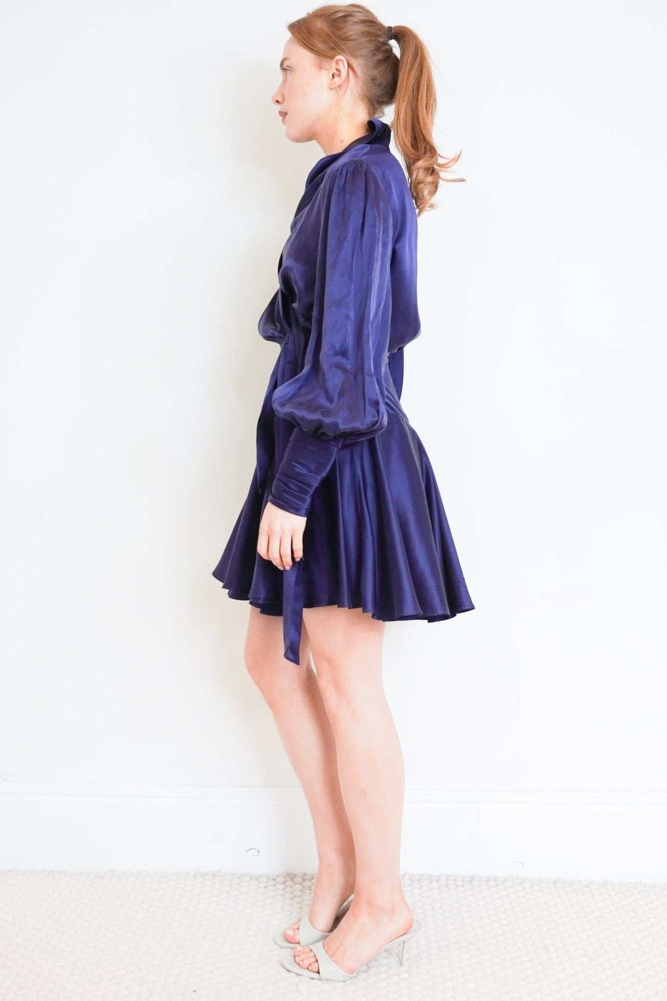 Zimmermann Silk Navy Mini Dress RRP £595 | Authentic & Preloved - Reloved Again