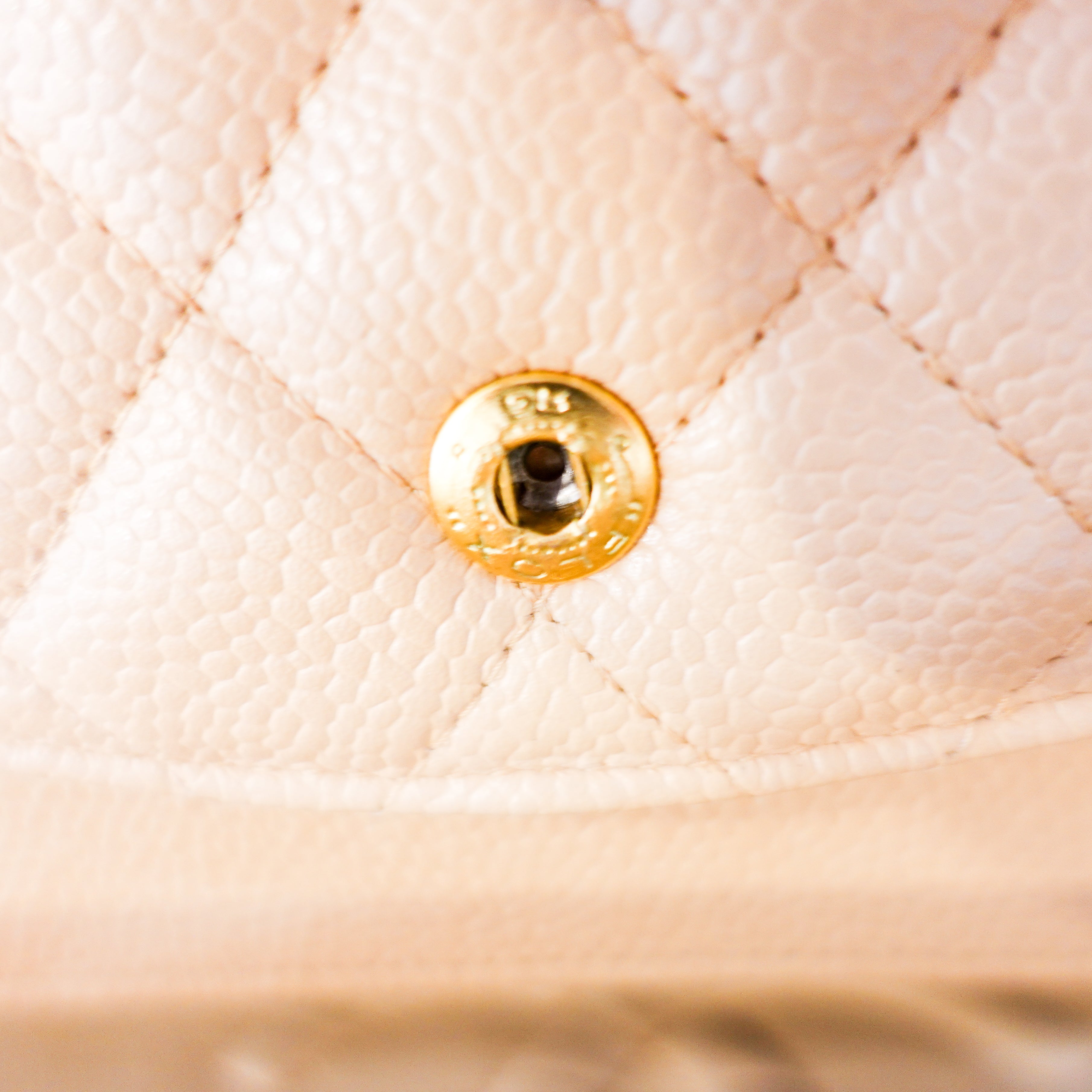 Vintage Chanel Caviar Medium Double Flap Beige Handbag RRP £8.5K | Authentic Preloved