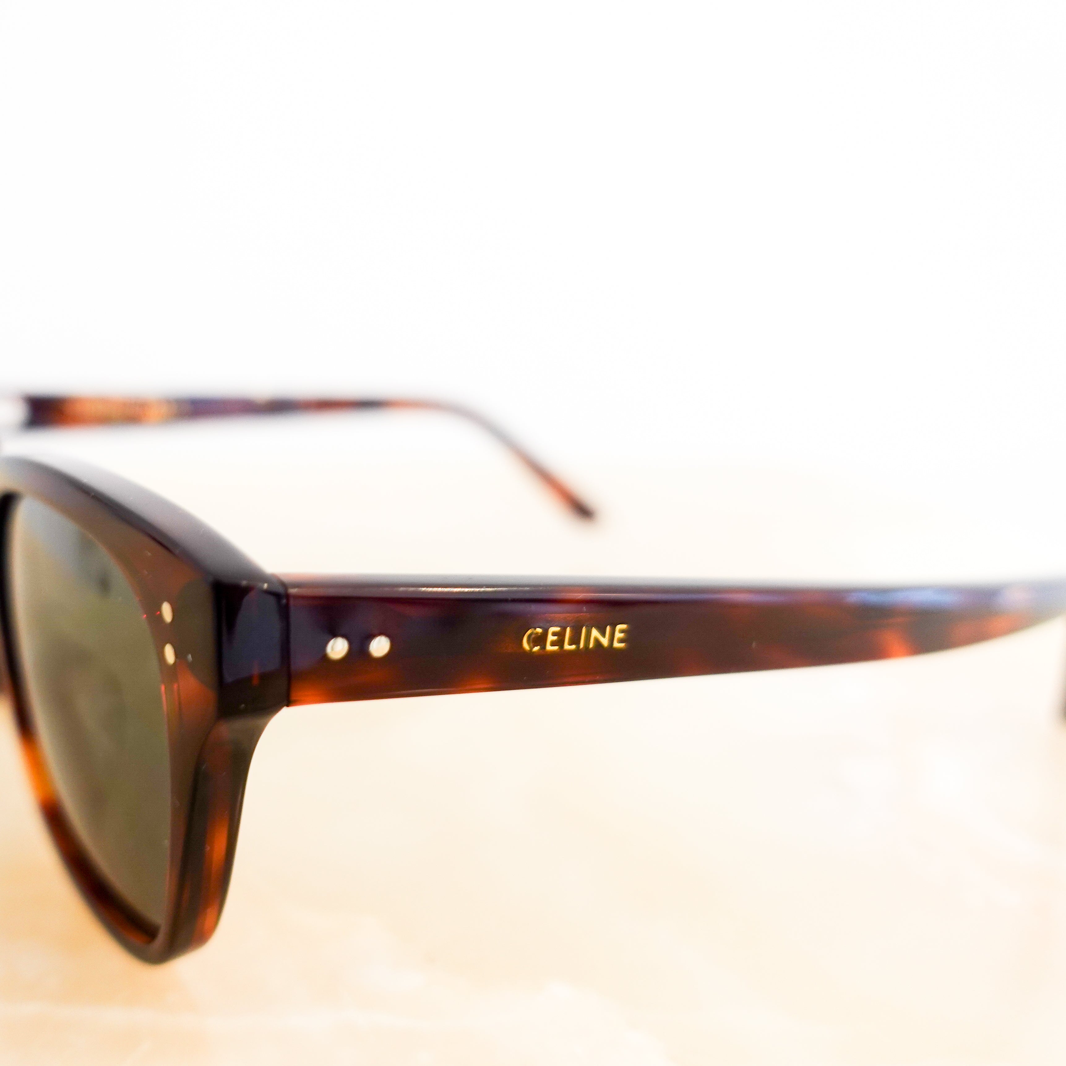 Celine Brown D-Frame Tortoise Shell Everyday Sunglasses RRP £340 | Authentic Preloved