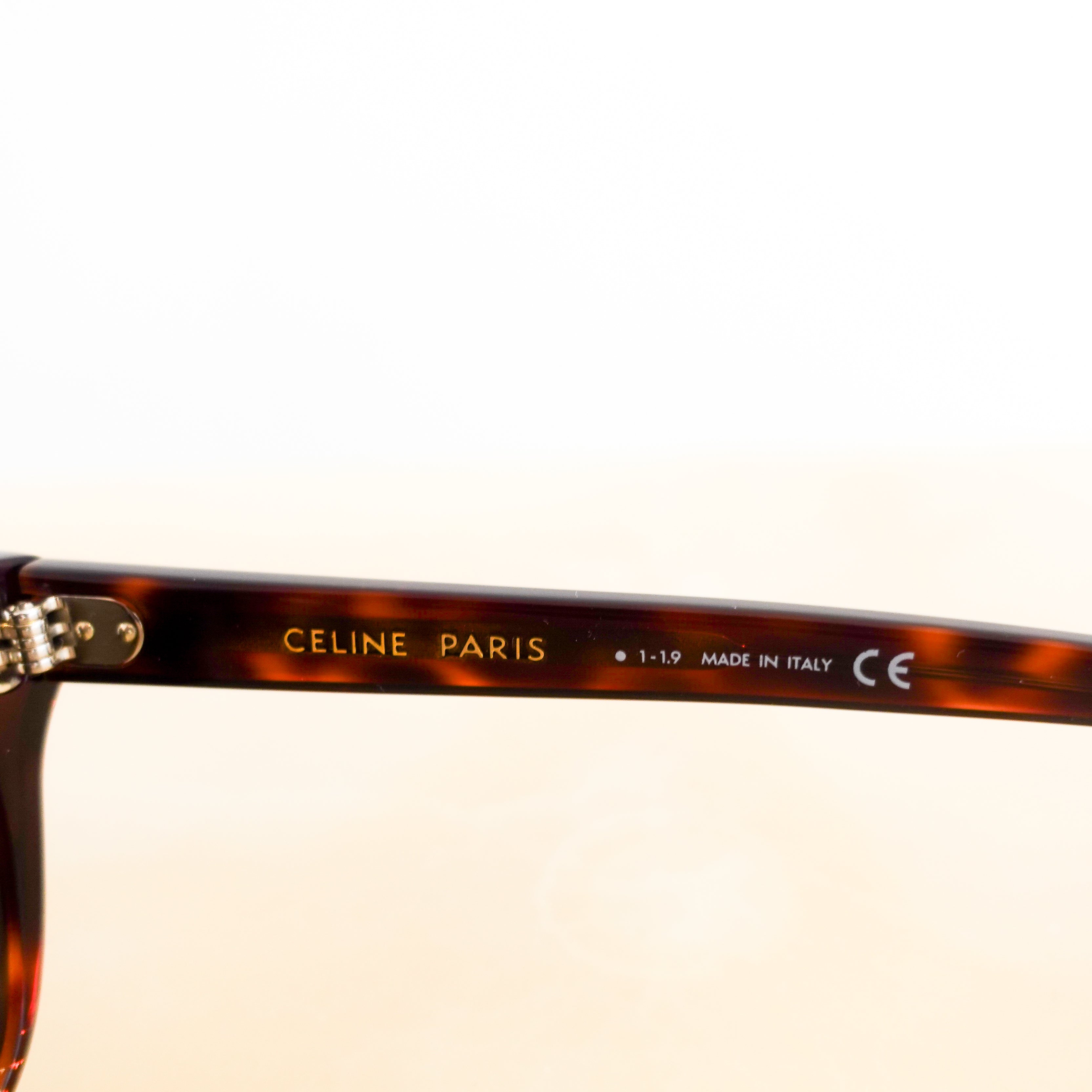 Celine Brown D-Frame Tortoise Shell Everyday Sunglasses RRP £340 | Authentic Preloved