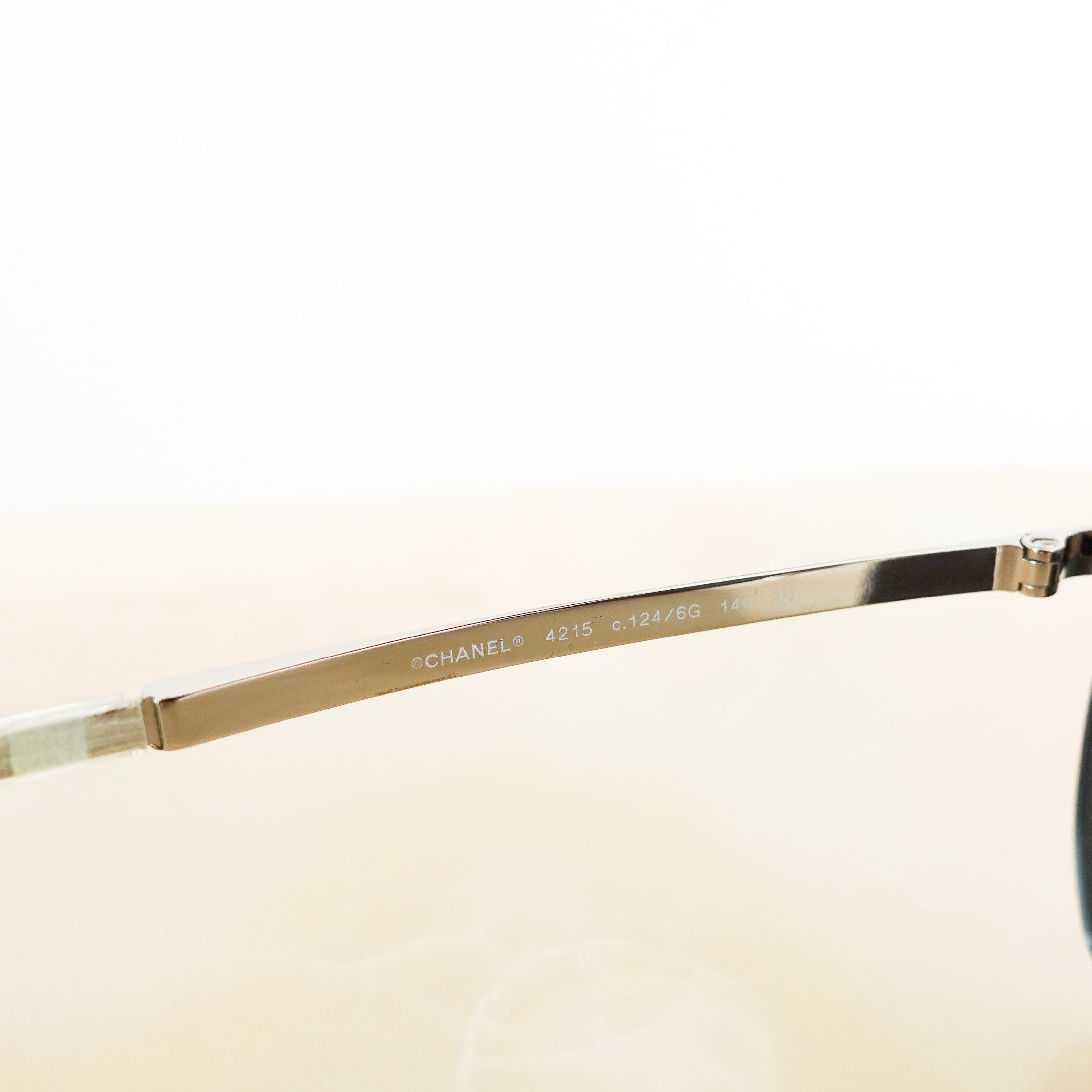 Chanel Blue Shield Diamond Pattern Runway Sunglasses RRP £700 | Authentic Preloved