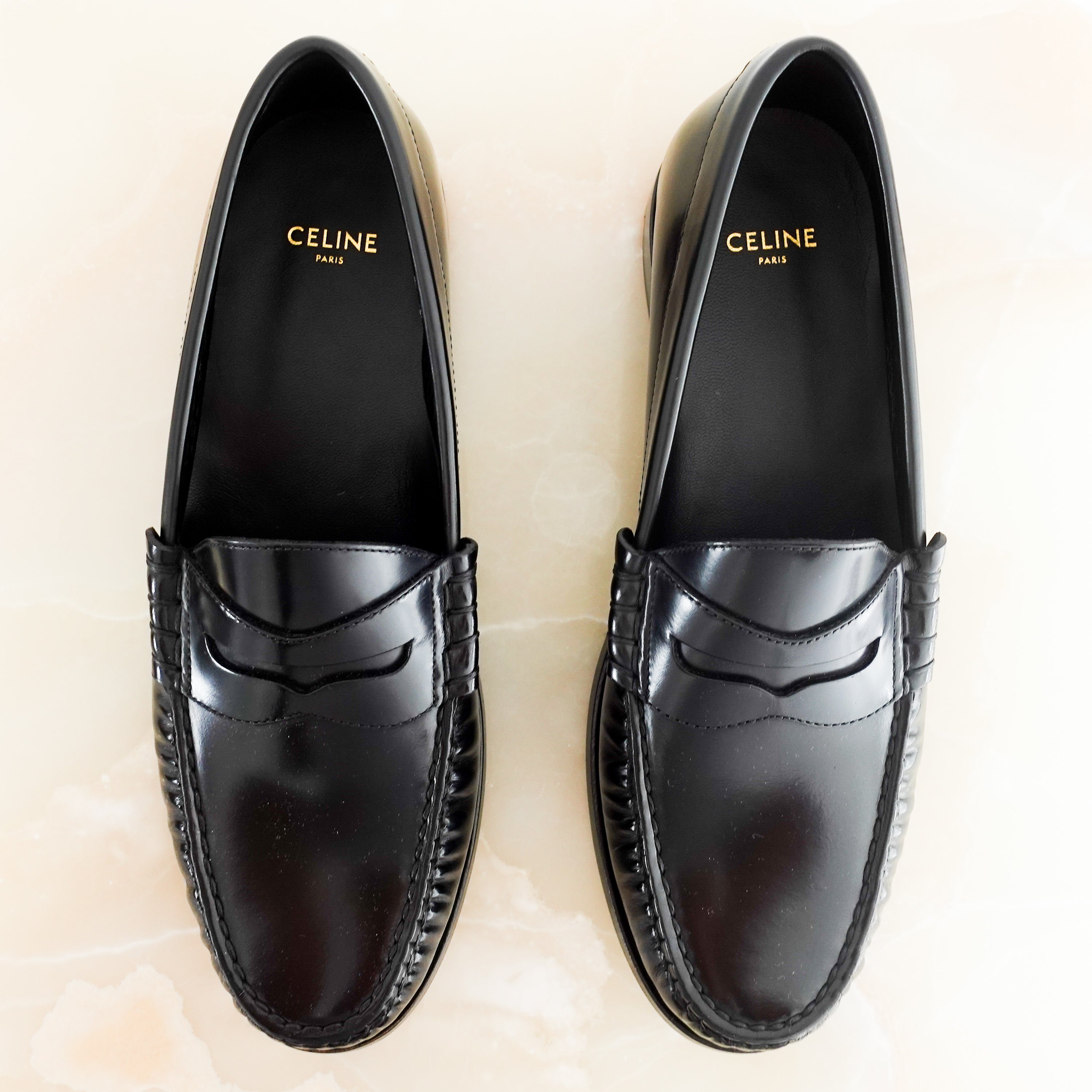 CÉLINE LUCO Black Loafers – Authentic Designer Shoes RRP £850 | Authentic Preloved