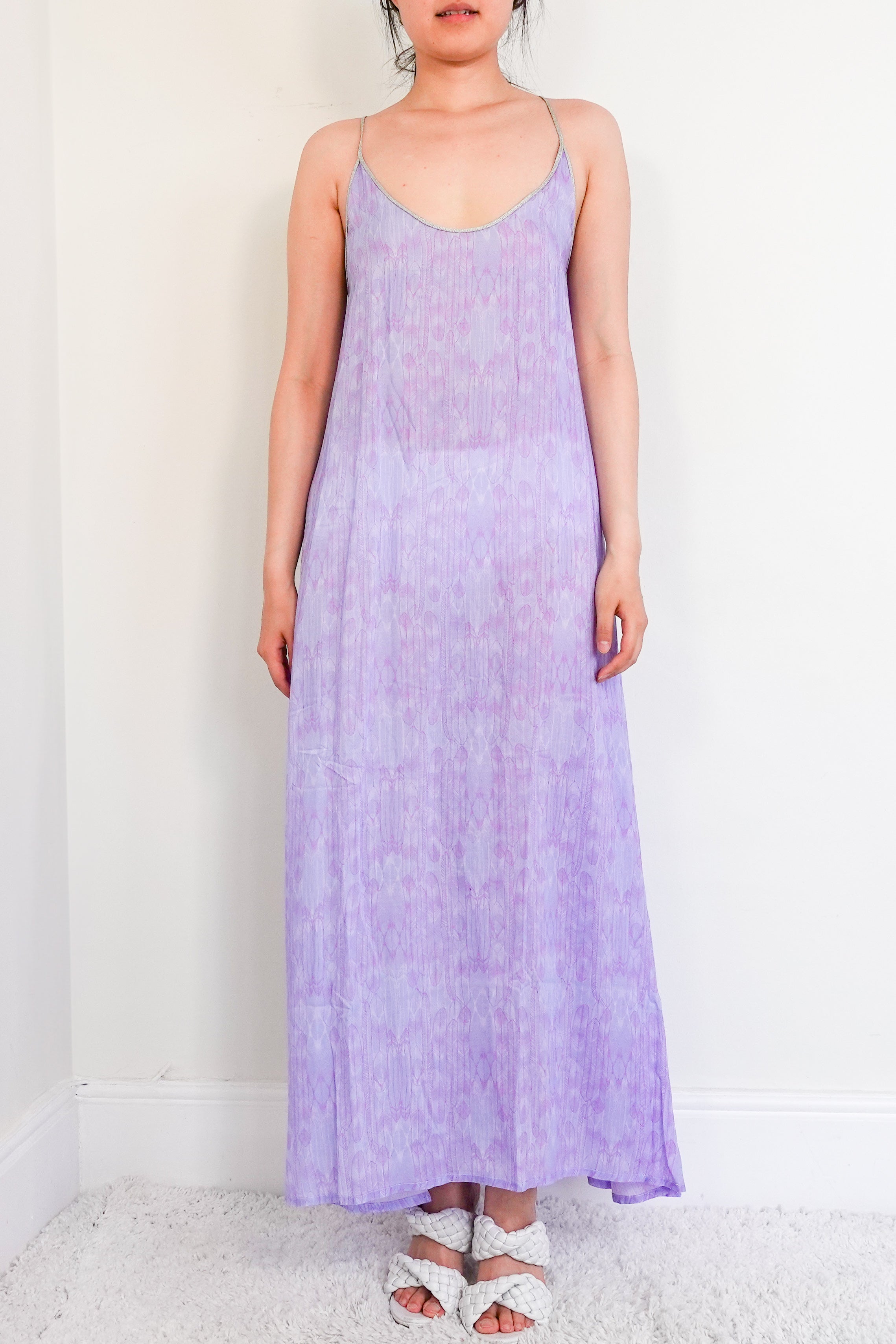 purple maxi dress RRP £350