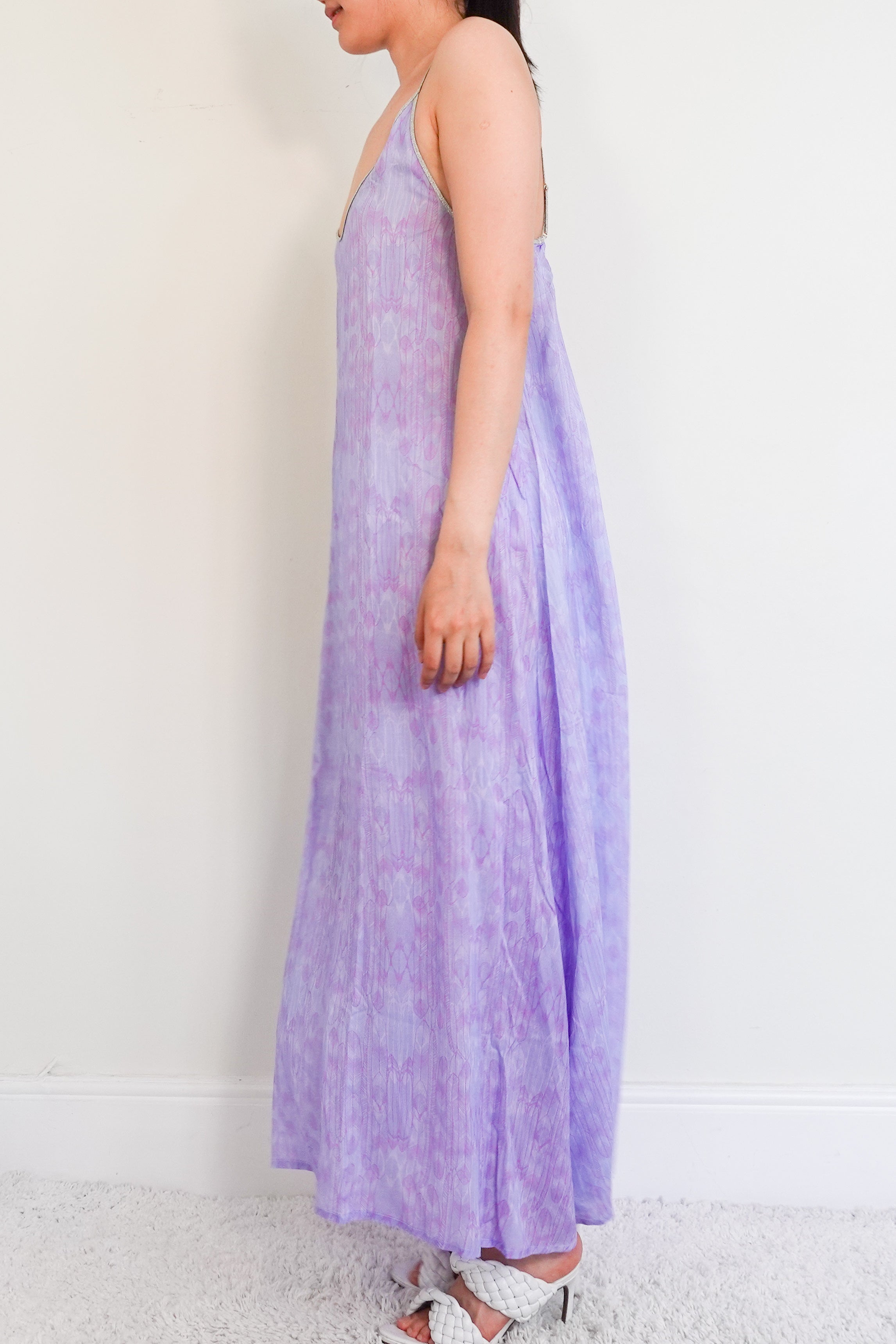 purple maxi dress RRP £350