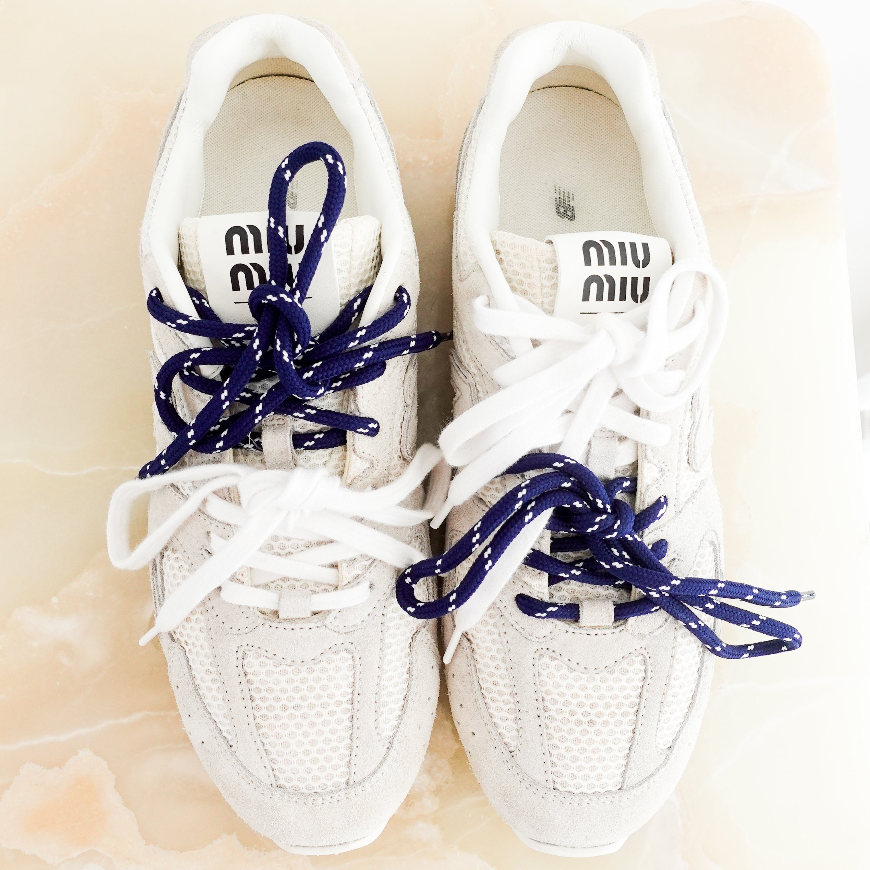 NEW Miu Miu x New Balance White 530 SL Leather Sneakers RRP £870 | Authentic Preloved