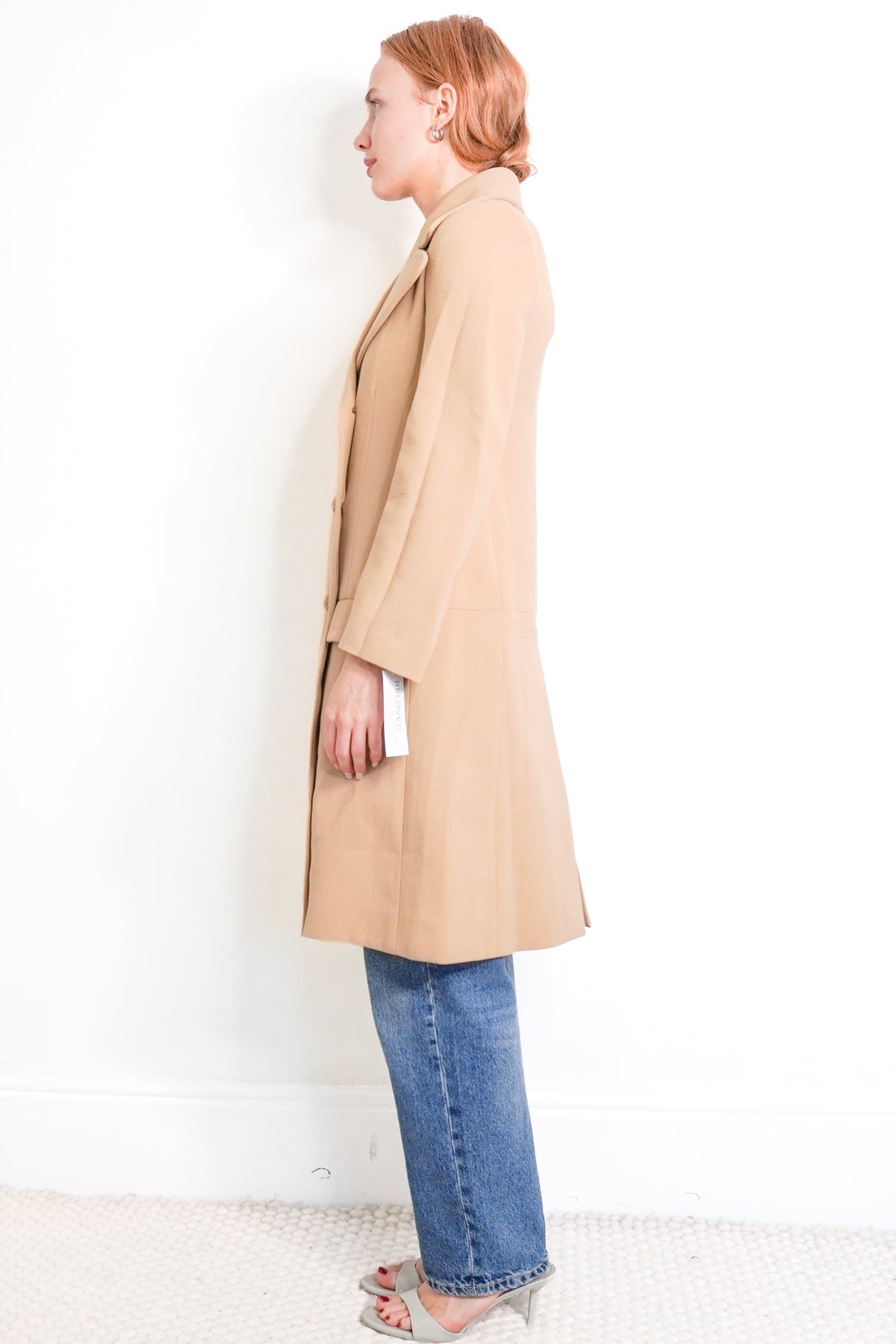 Chloe Beige Long Line Jacket (RRP £1500) | Authentic Preloved