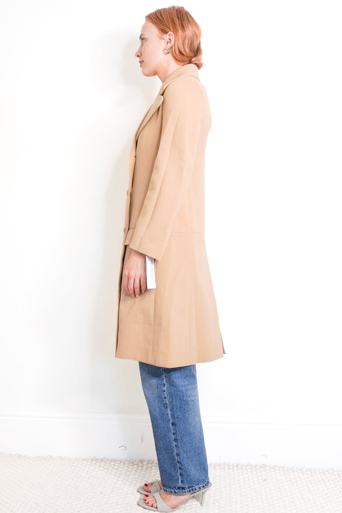 Chloe Beige Long Line Jacket (RRP £1500) | Authentic Preloved - Reloved Again
