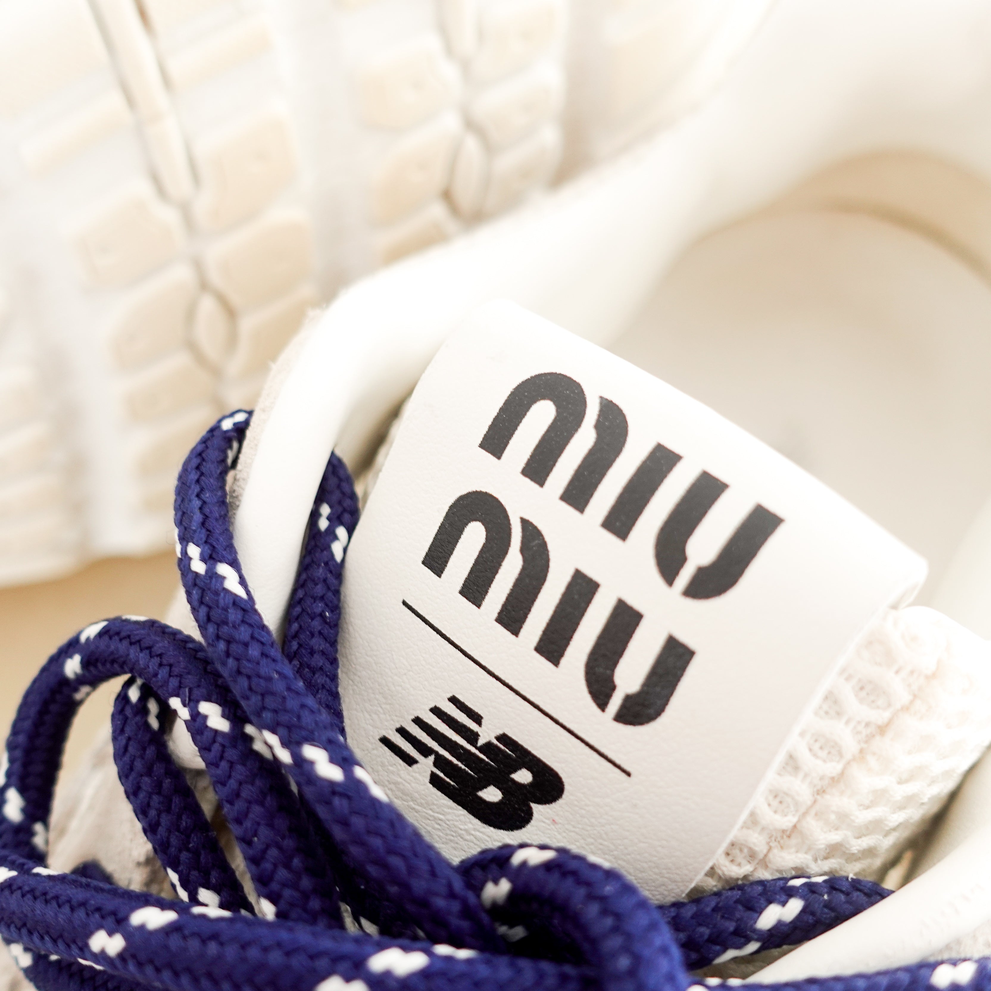 NEW Miu Miu x New Balance White 530 SL Leather Sneakers RRP £870 | Authentic Preloved