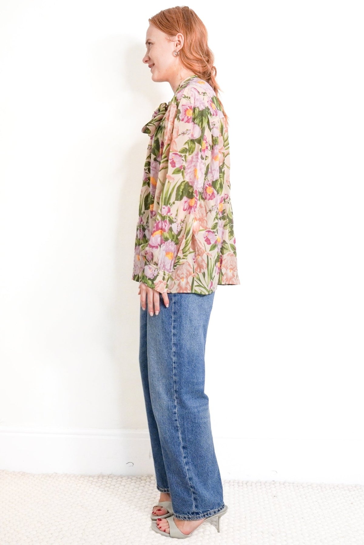 NWT Chloe Macadamia Floral Silk Blouse (RRP £1000) | Authentic Preloved - Reloved Again