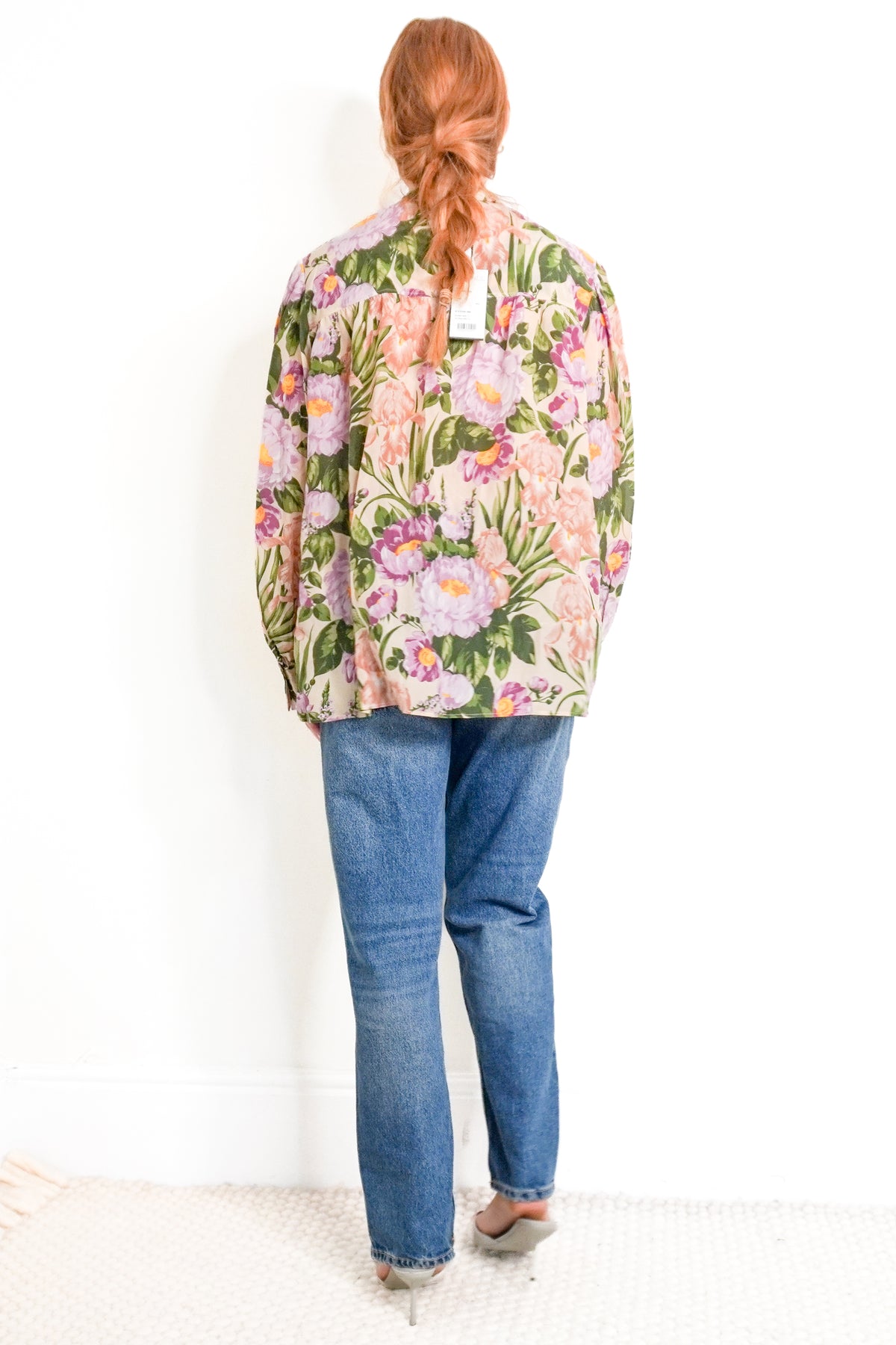 NWT Chloe Macadamia Floral Silk Blouse (RRP £1000) | Authentic Preloved