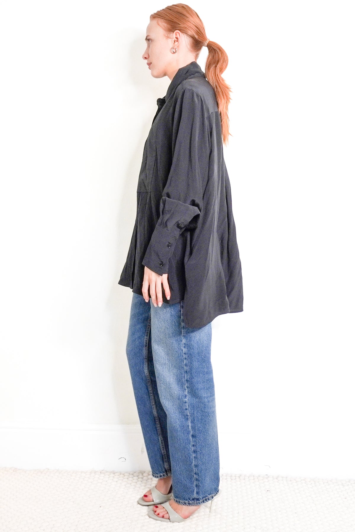 Victoria Beckham Silk Maxi Blouse (RRP £300) | Authentic Preloved