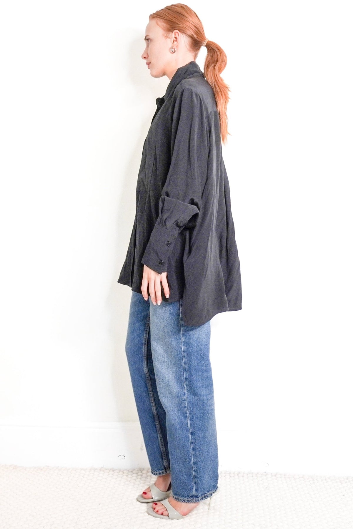 Victoria Beckham Silk Maxi Blouse (RRP £300) | Authentic Preloved - Reloved Again