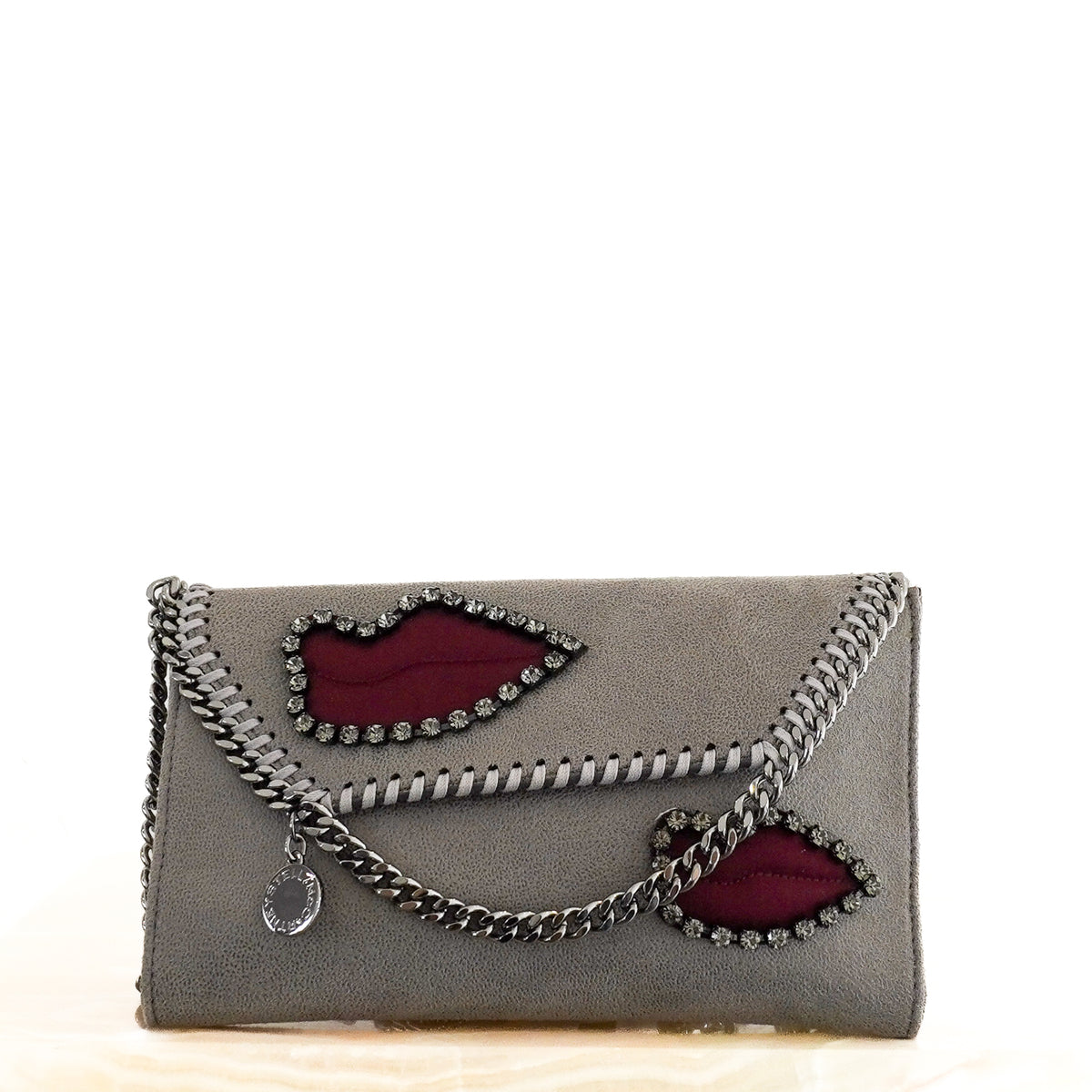 Stella McCartney Falabella Satin Lips Bag (RRP £995) | Authentic Preloved