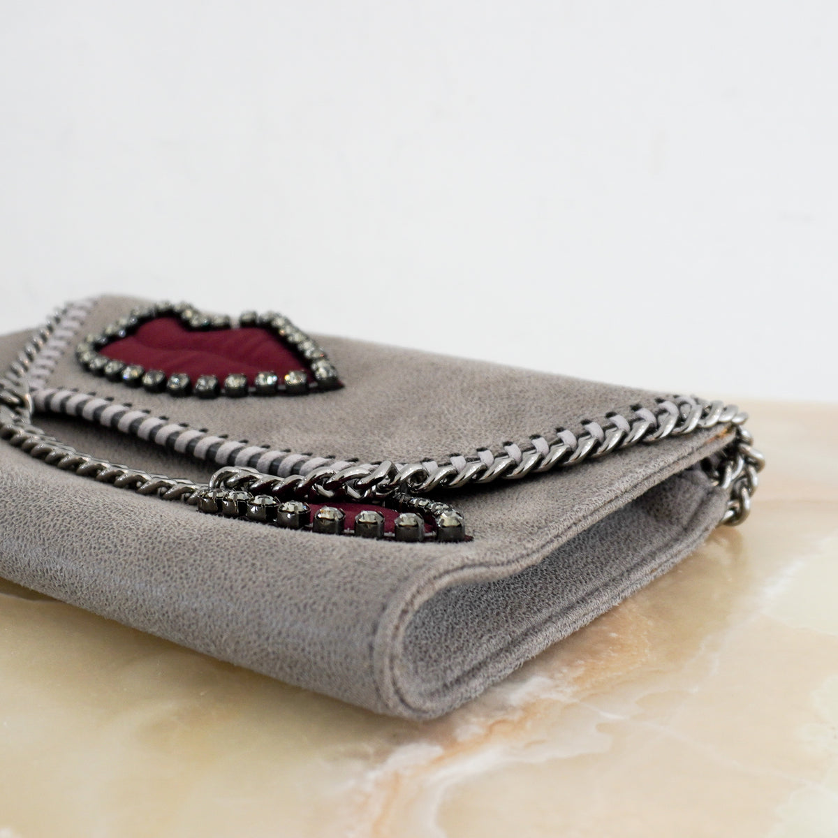 Stella McCartney Falabella Satin Lips Bag (RRP £995) | Authentic Preloved