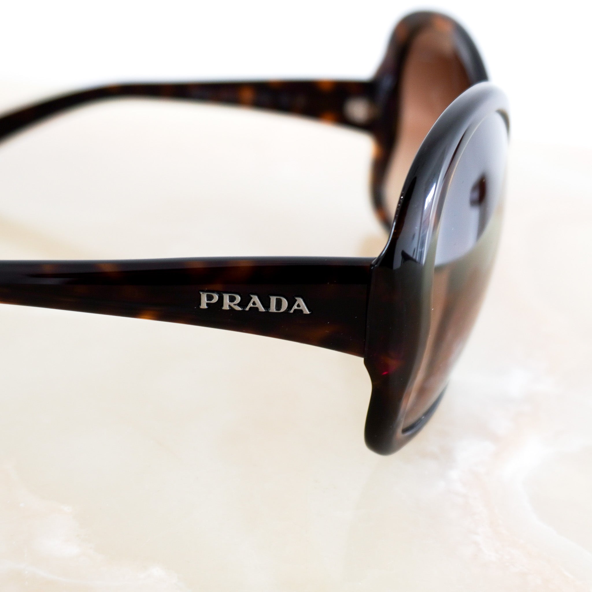 Prada Oversized Tortoise Shell Sunglasses RRP £376 | Authentic Preloved - Reloved Again