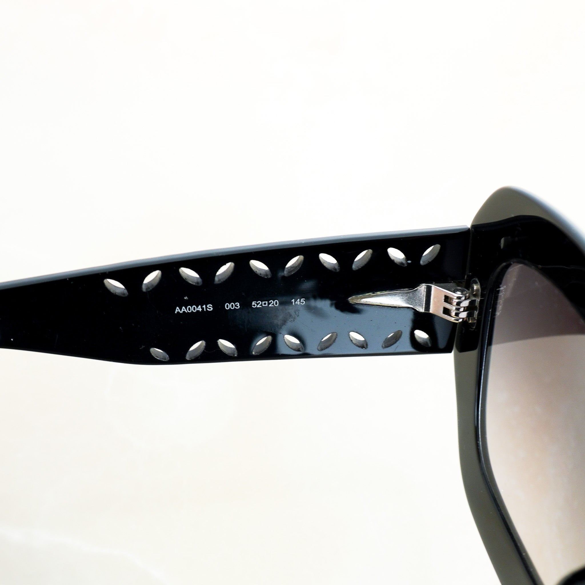 Alaïa Black Laser Cut Rectangle Sunglasses RRP £310 | Authentic Preloved FINAL SALE - Reloved Again