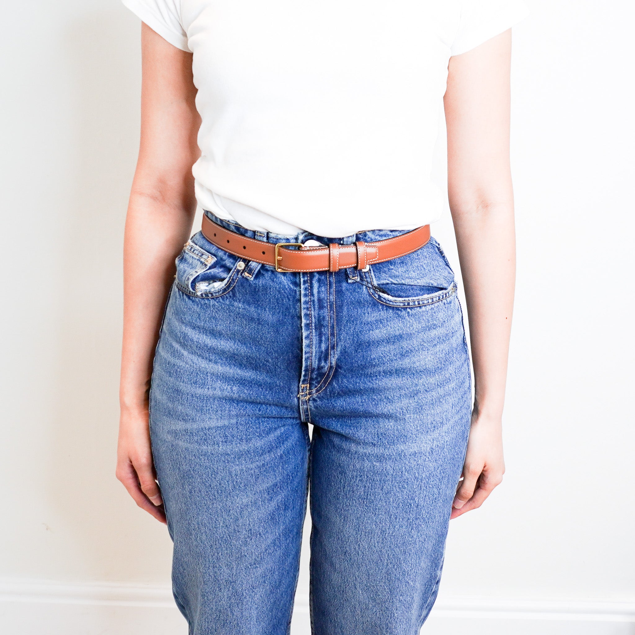 Celine Brown Leather Belt RRP £500 | Authentic Preloved FINAL SALE - Reloved Again