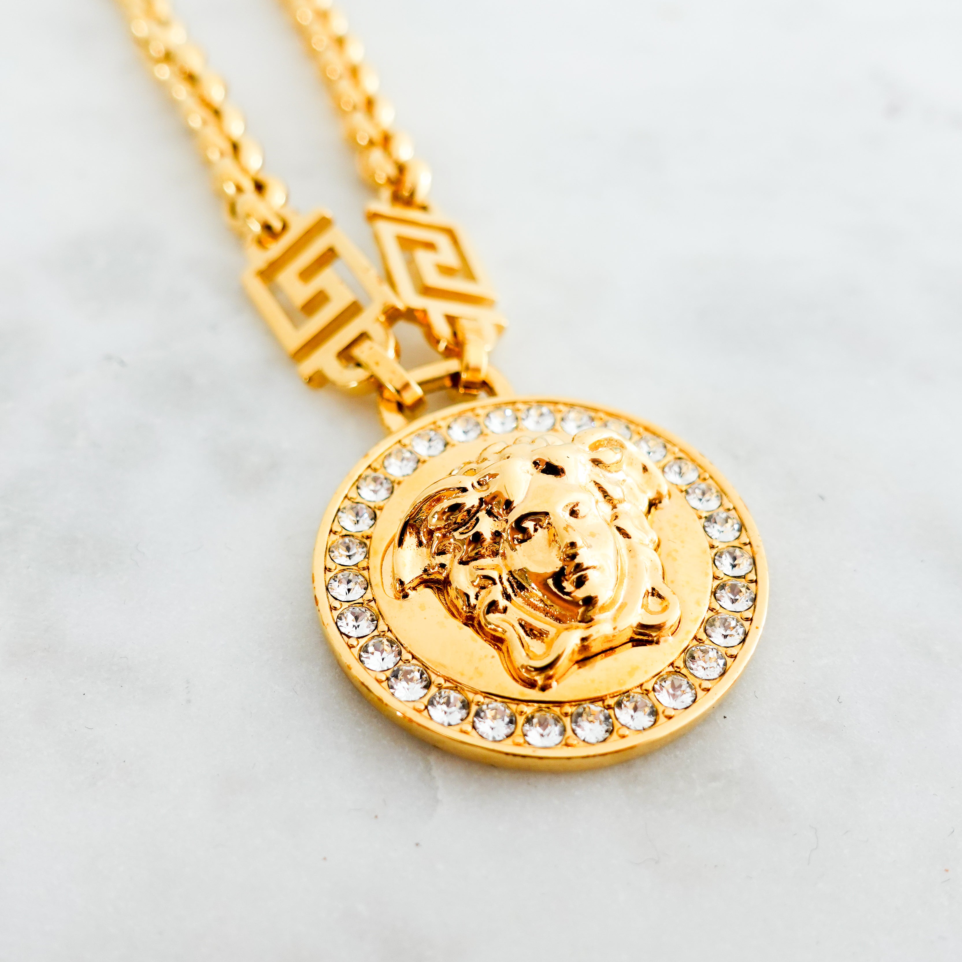 Versace Icon Medusa Gold Chain Necklace RRP £445 | Authentic Preloved