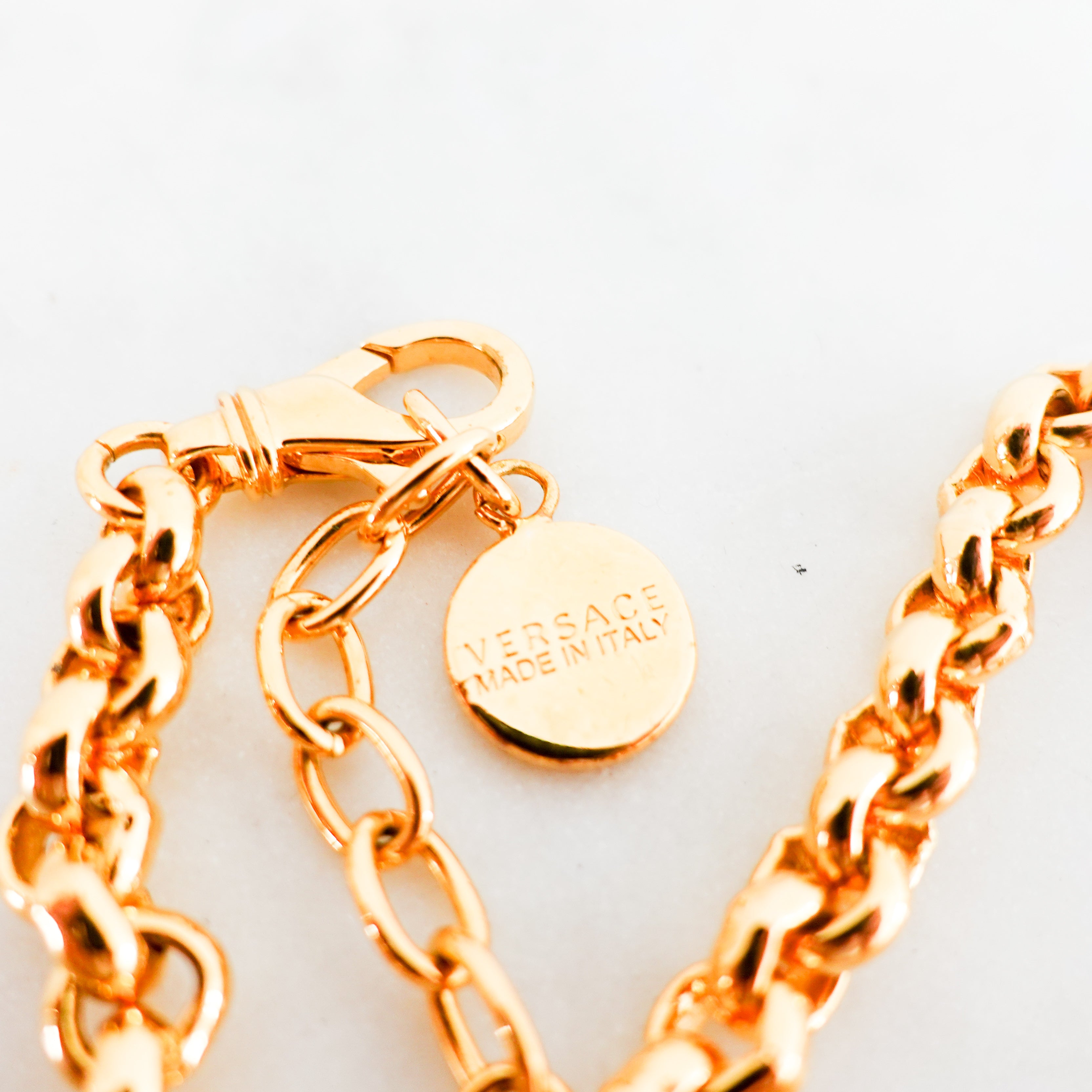 Versace Icon Medusa Gold Chain Necklace RRP £445 | Authentic Preloved
