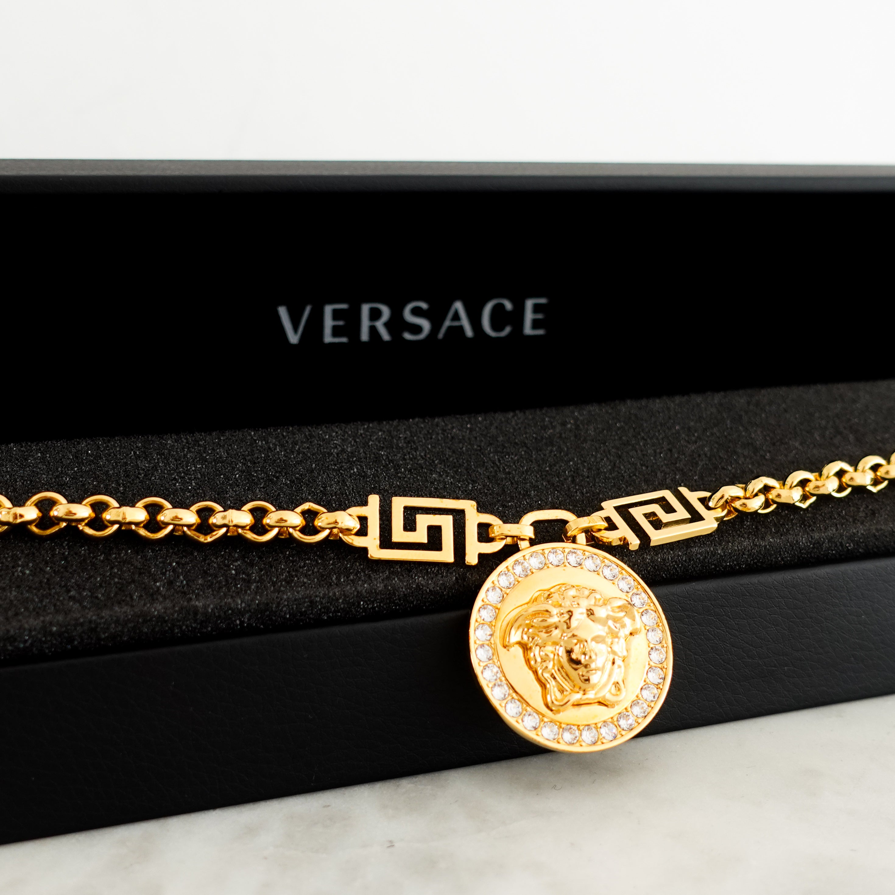 Versace Icon Medusa Gold Chain Necklace RRP £445 | Authentic Preloved