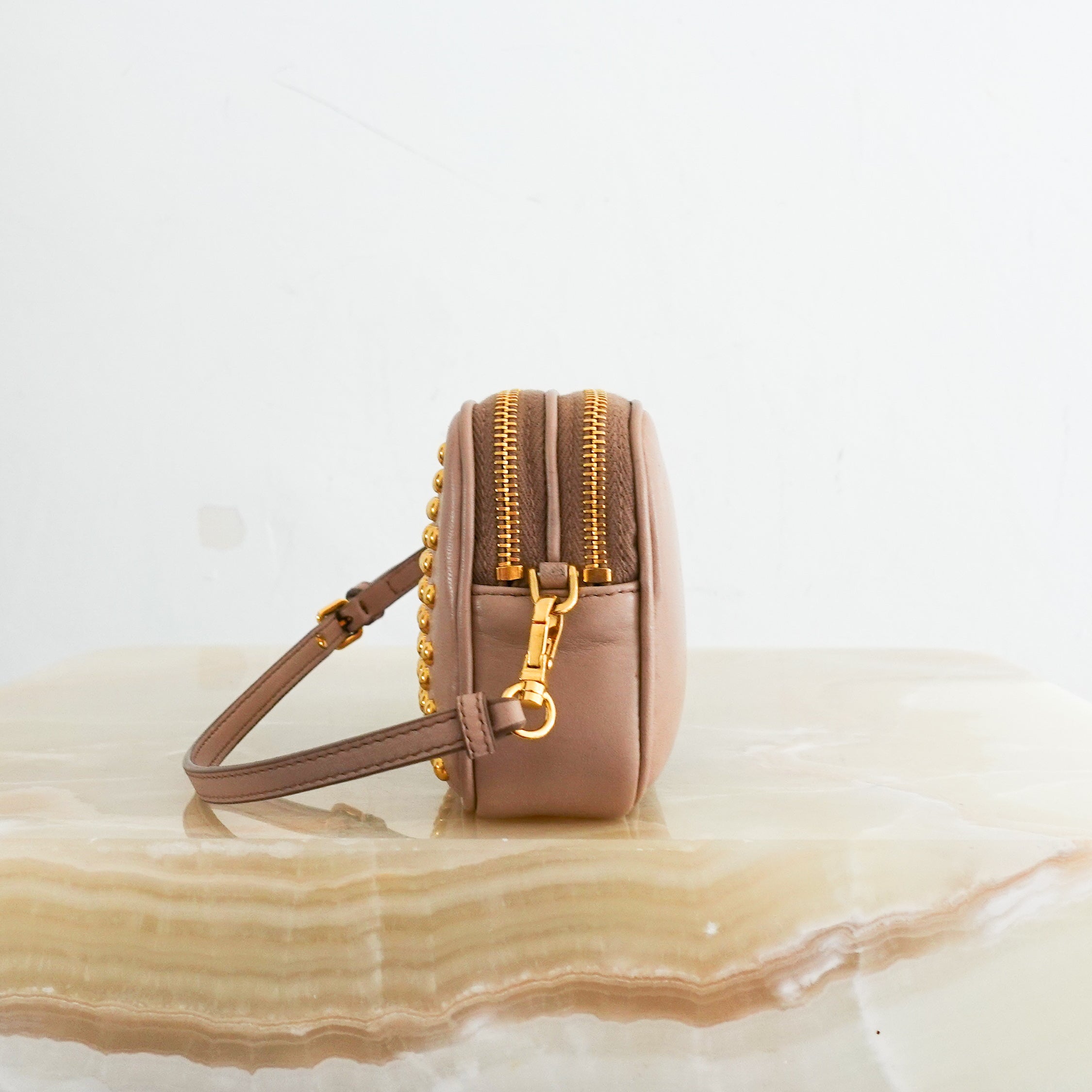 Studded mini bag pink RRP £700