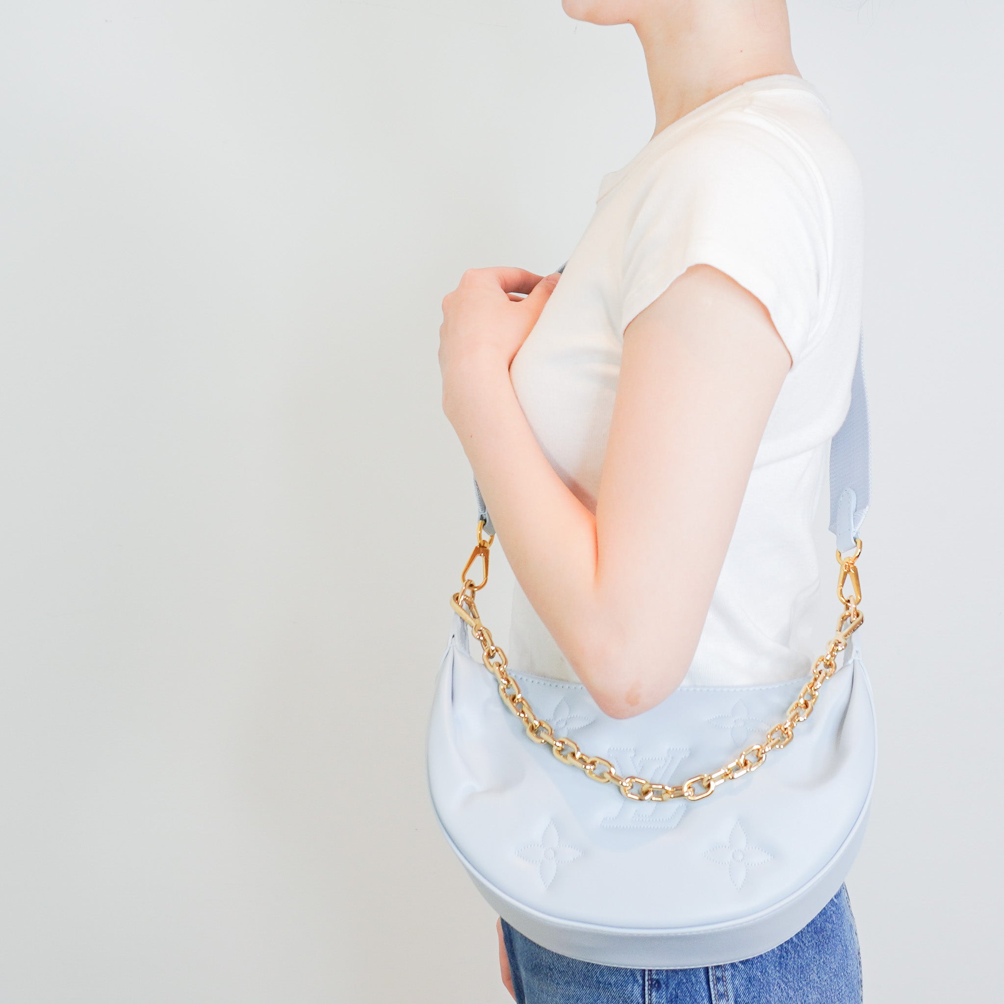 Louis Vuitton Over The Moon Bag in Blue RRP £2000 | Authentic Preloved